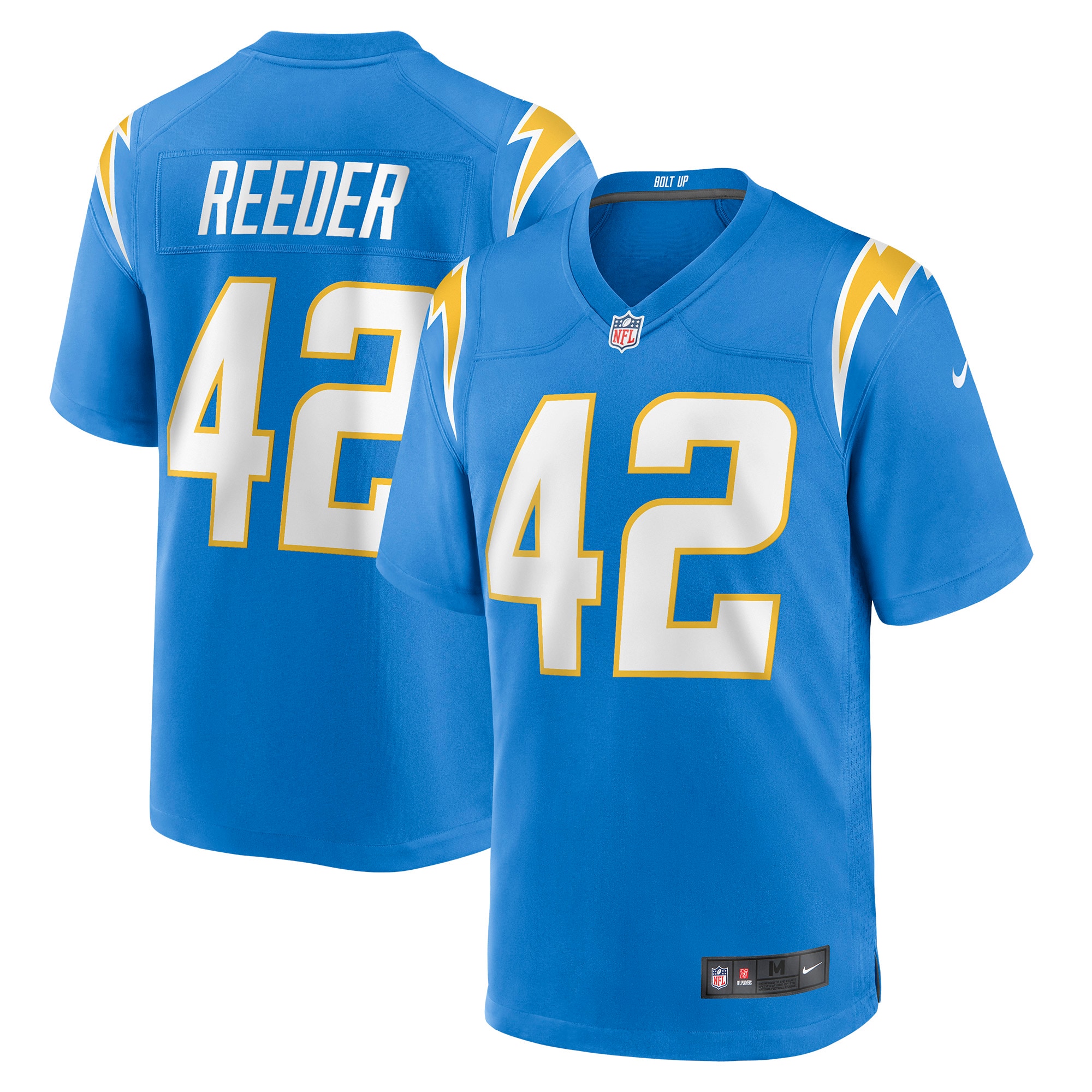 Troy Reeder Los Angeles Chargers  Game Jersey - Powder Blue