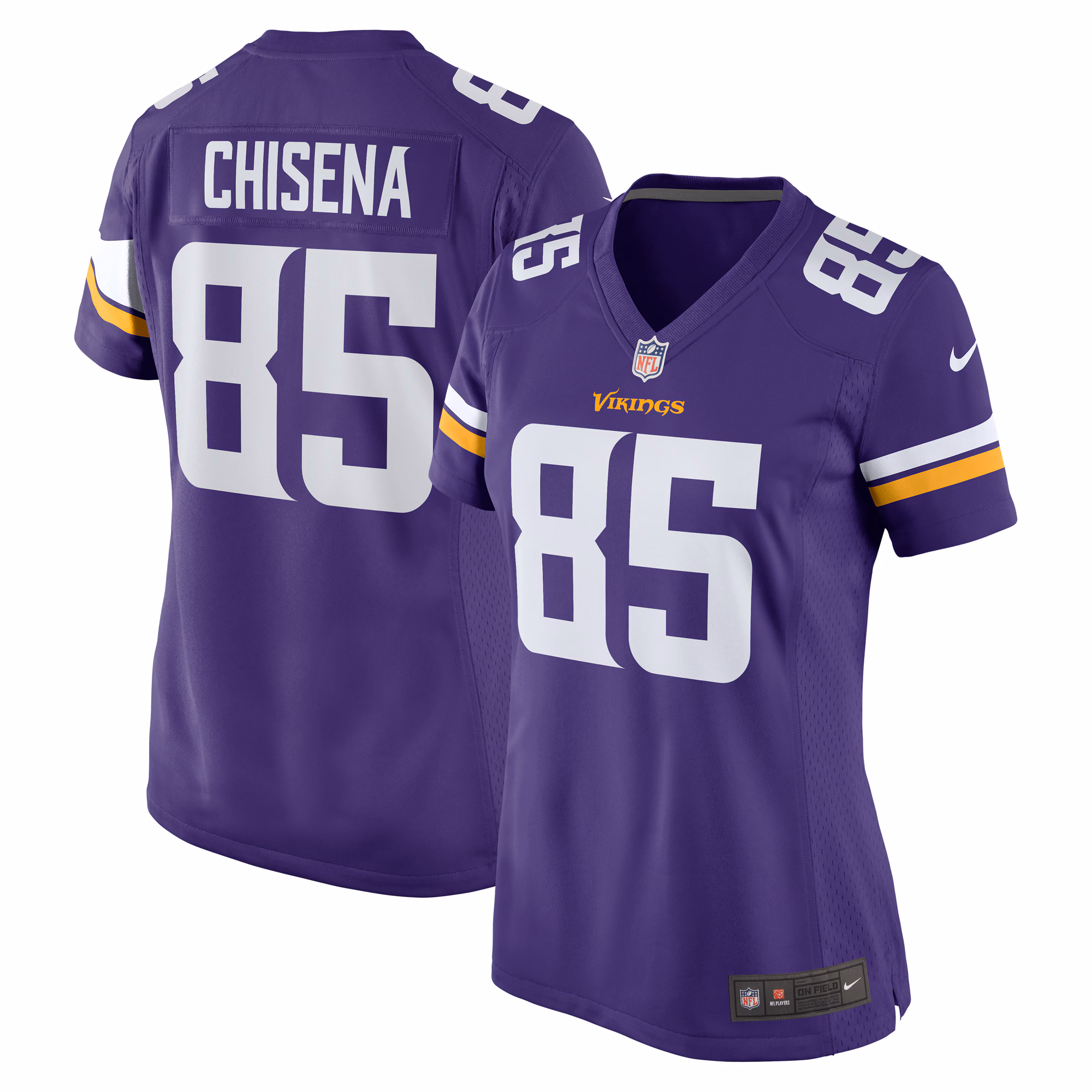 Dan Chisena Minnesota Vikings Women's Game Jersey - Purple