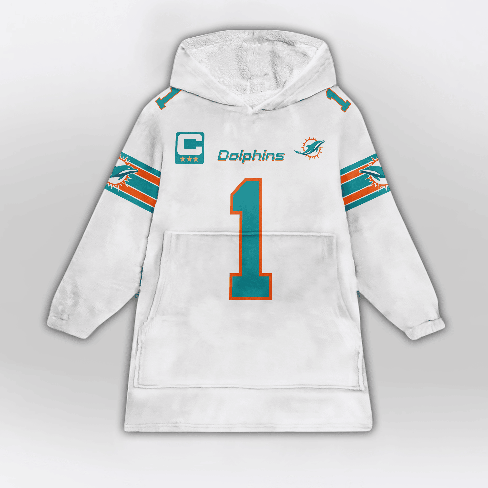 Kid 1 Miami Football Unisex Blanket Hoodie