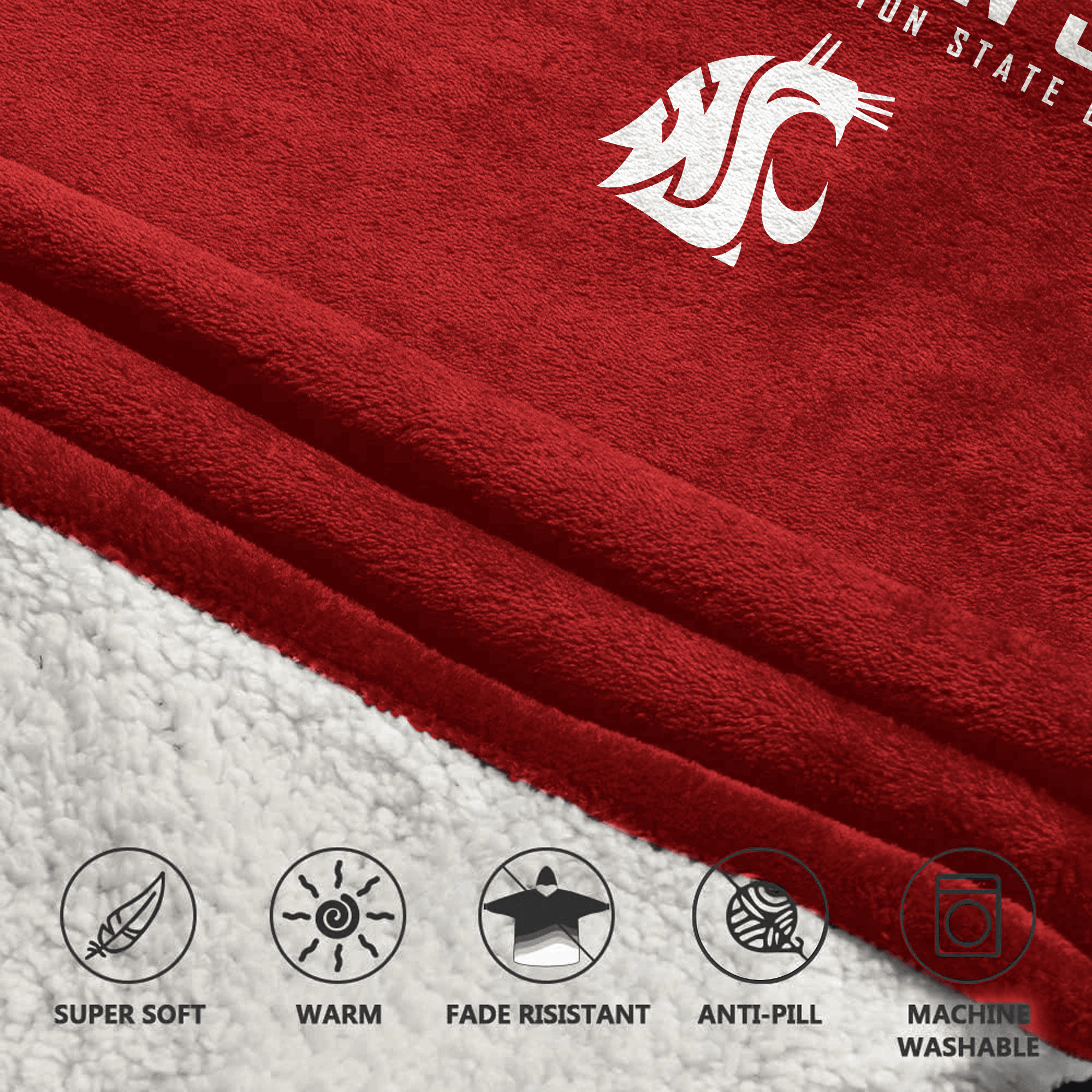Kid #1 Washington State Football Unisex Blanket Hoodie