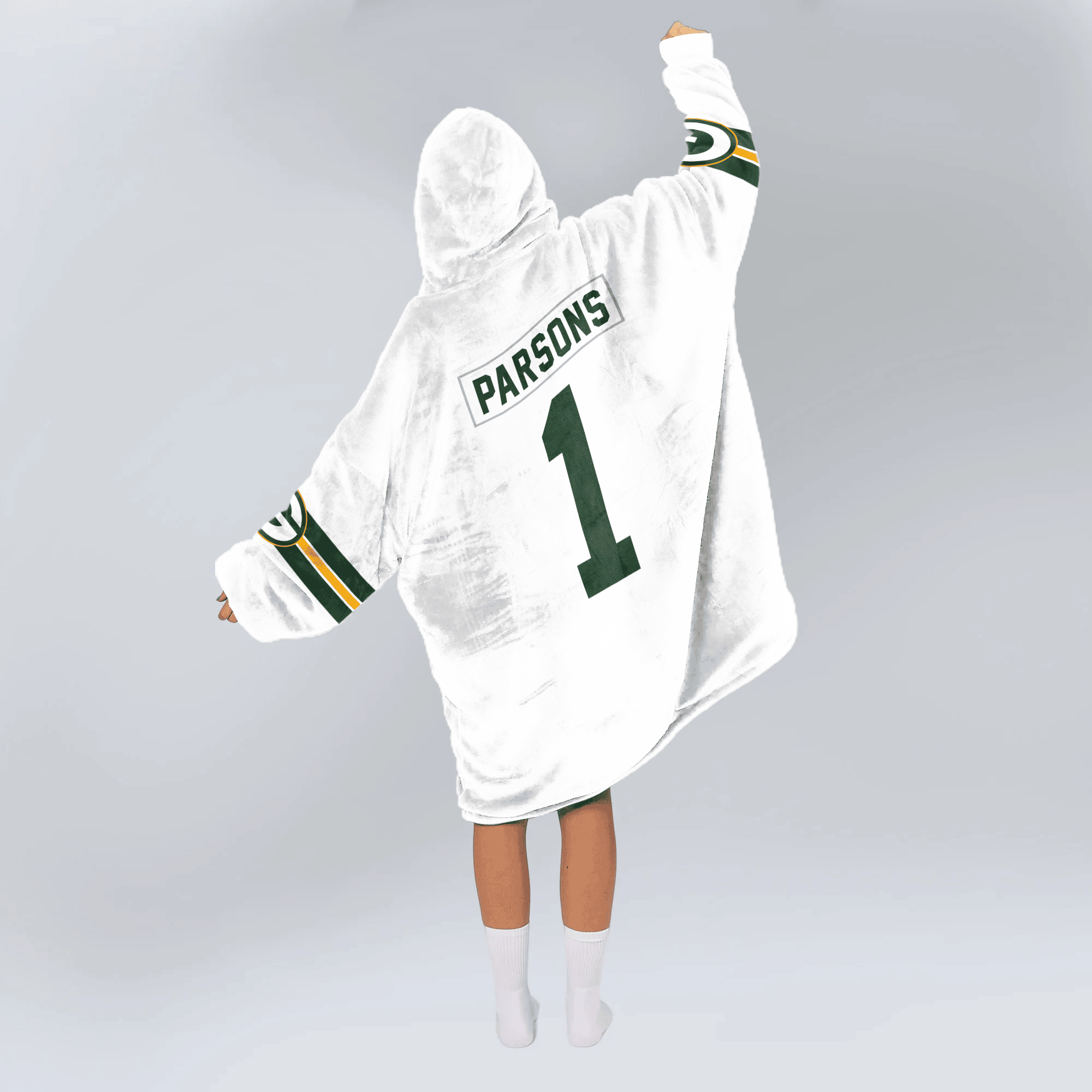 Adult M.P 1 Green Bay Football Unisex Blanket Hoodie