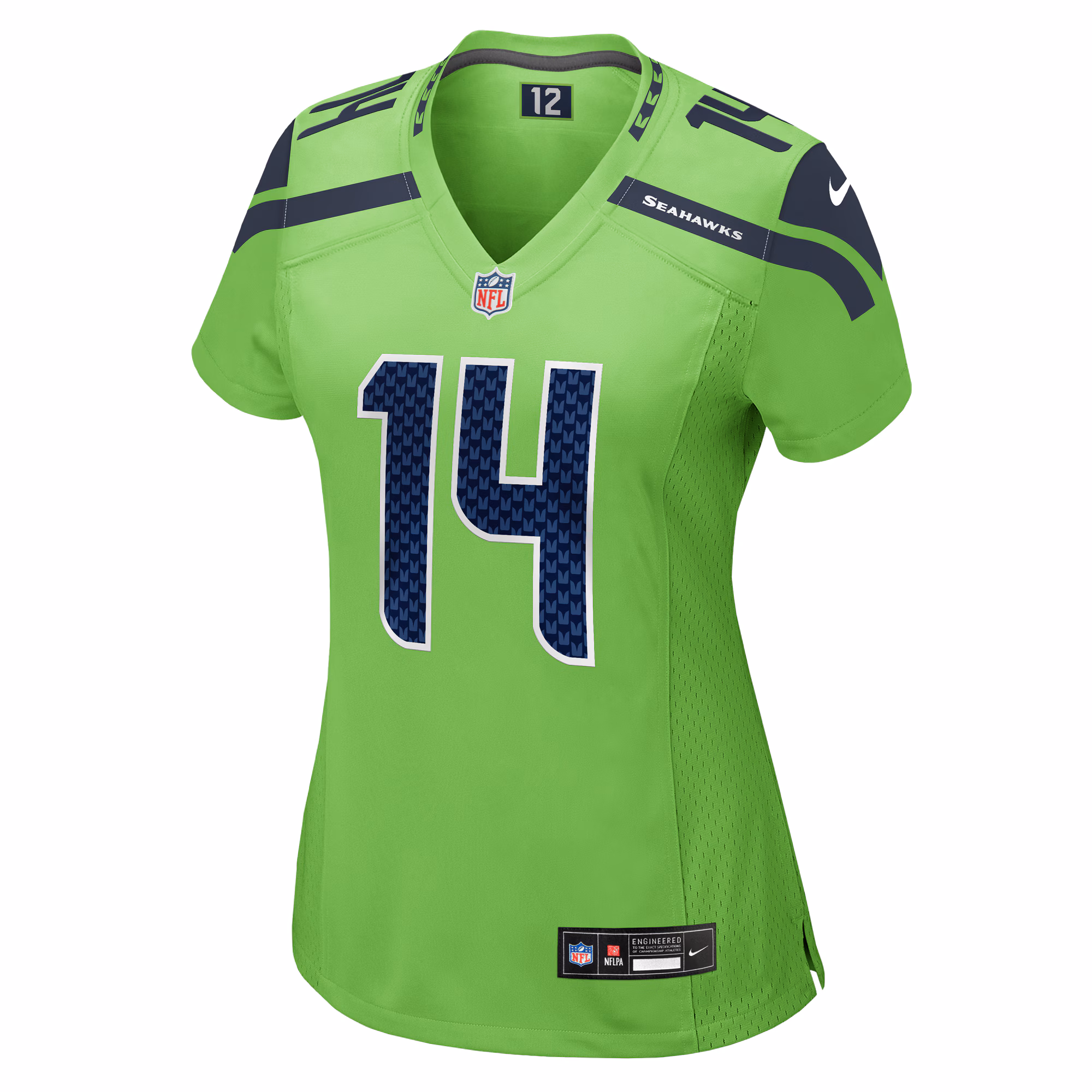 DK Metcalf Seattle Seahawks Women's  Game Jersey - Neon Green