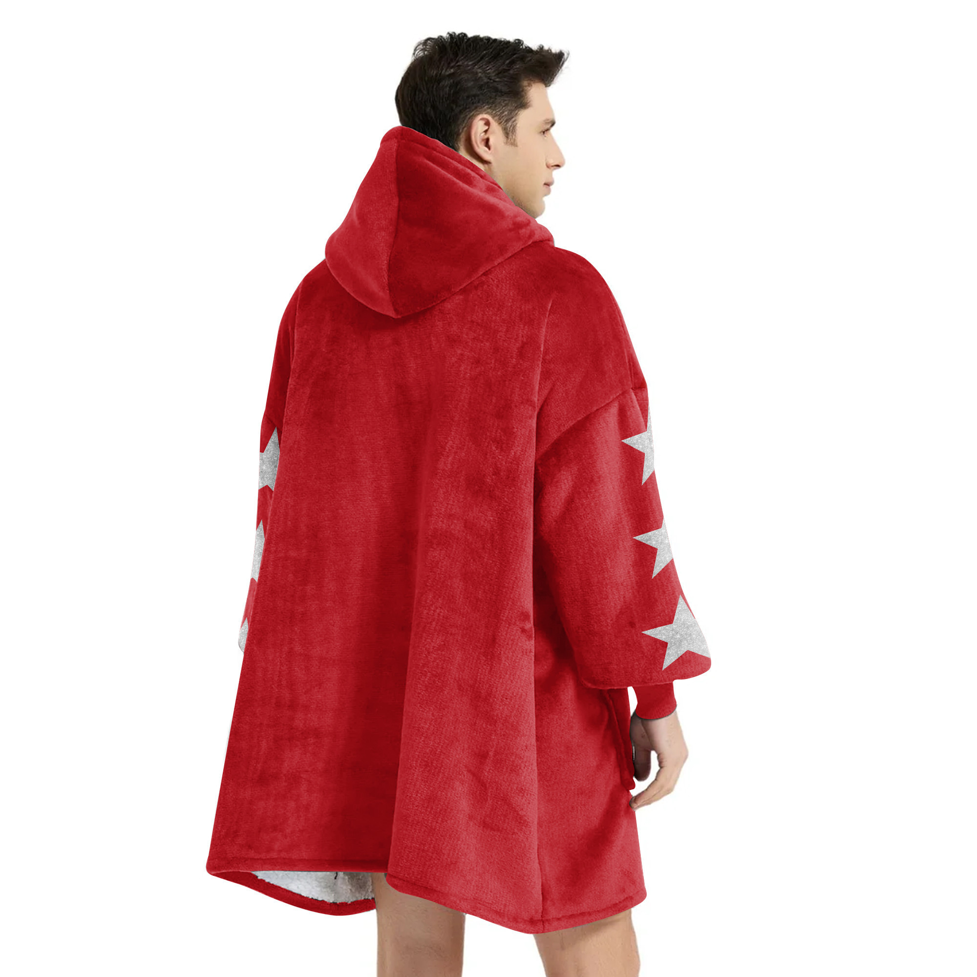 Adult Starry San Francisco 49ers Football Unisex Blanket Hoodie