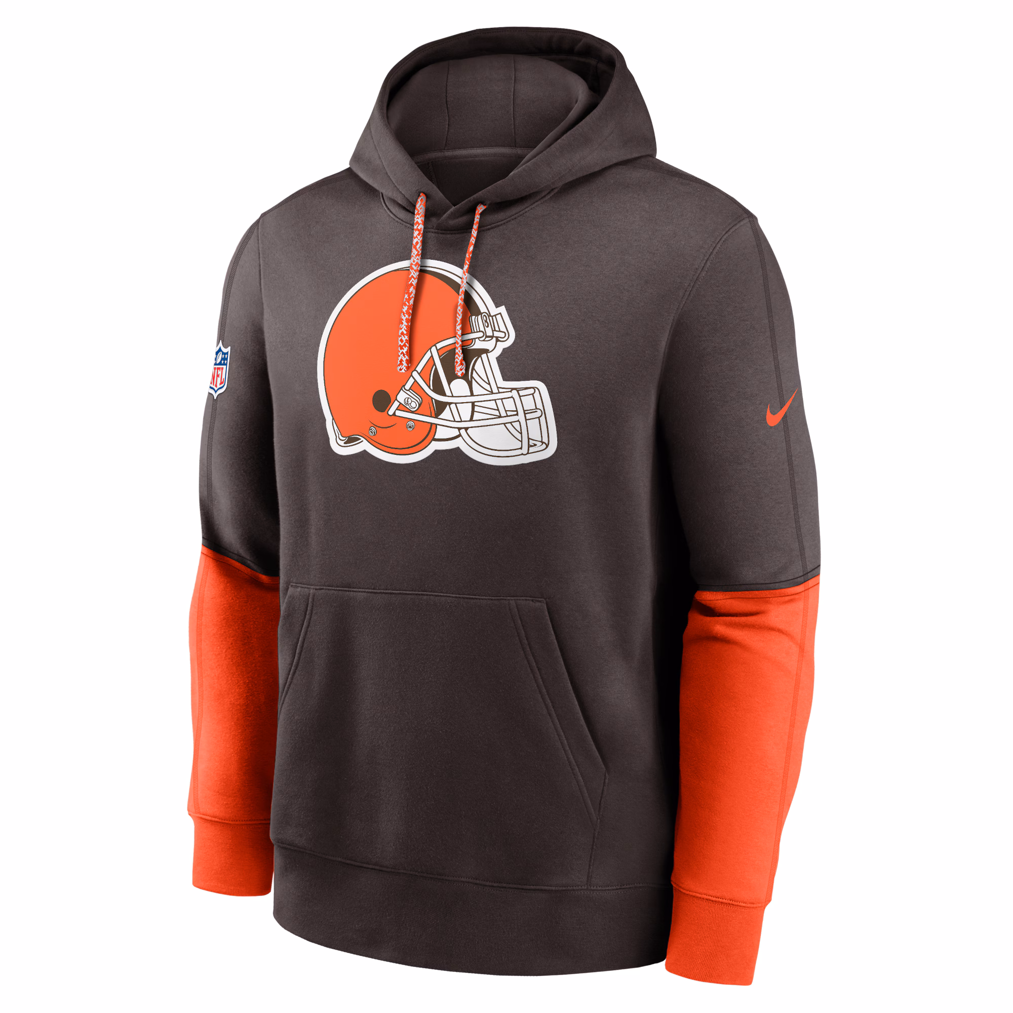 Cleveland Browns 2024 Sideline Club Pullover Hoodie - Anthracite