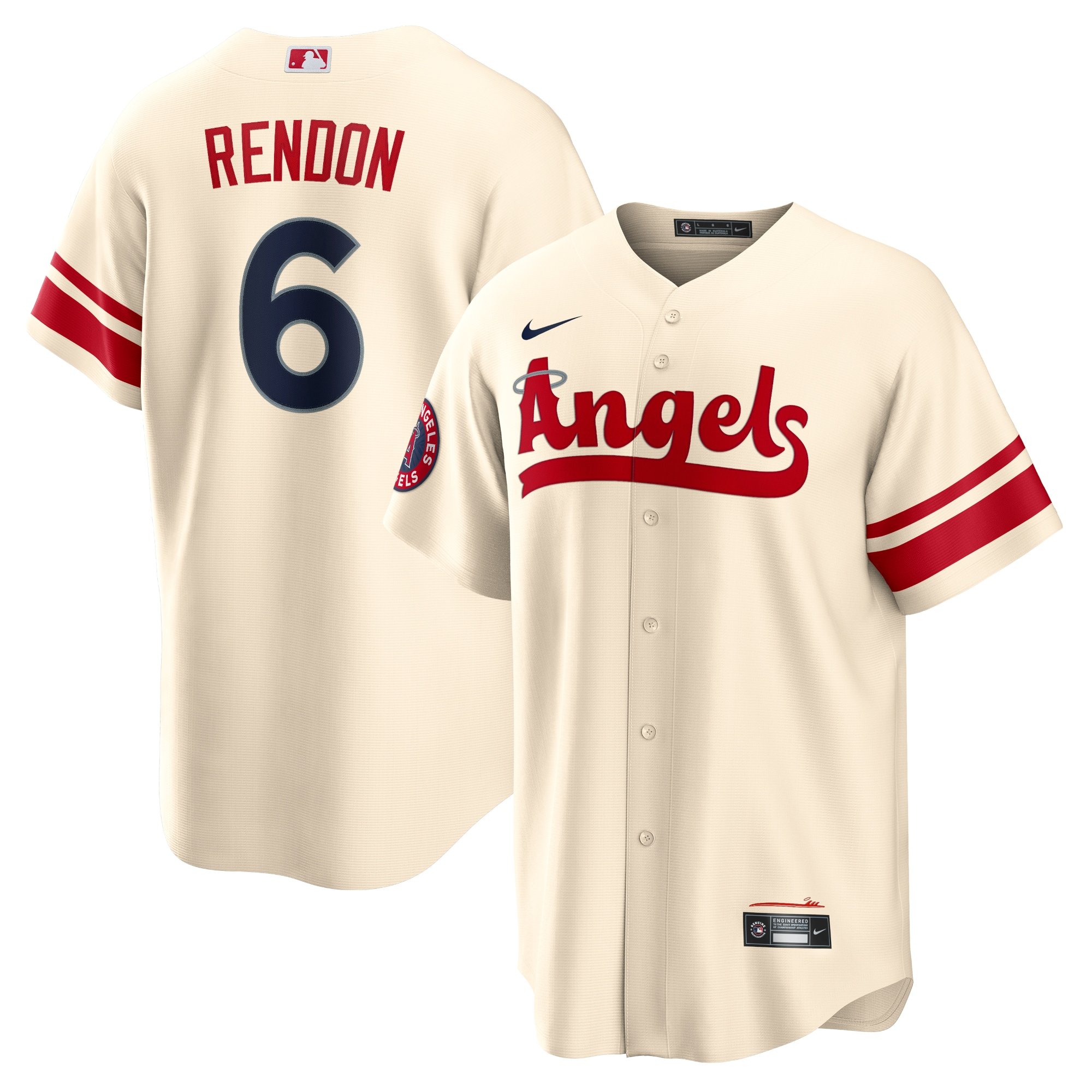 Men's Los Angeles Angels Anthony Rendon  Cream City Connect Replica Player Jersey
