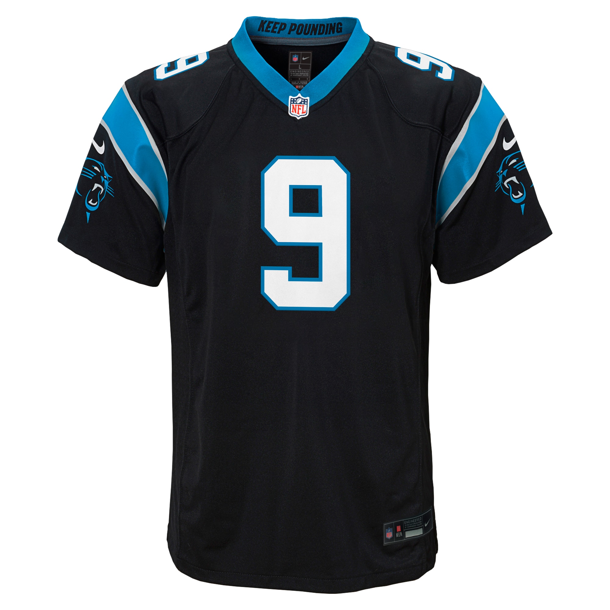 Bryce Young Carolina Panthers  Youth 2023 NFL Draft First Round Pick Game Jersey - Black
