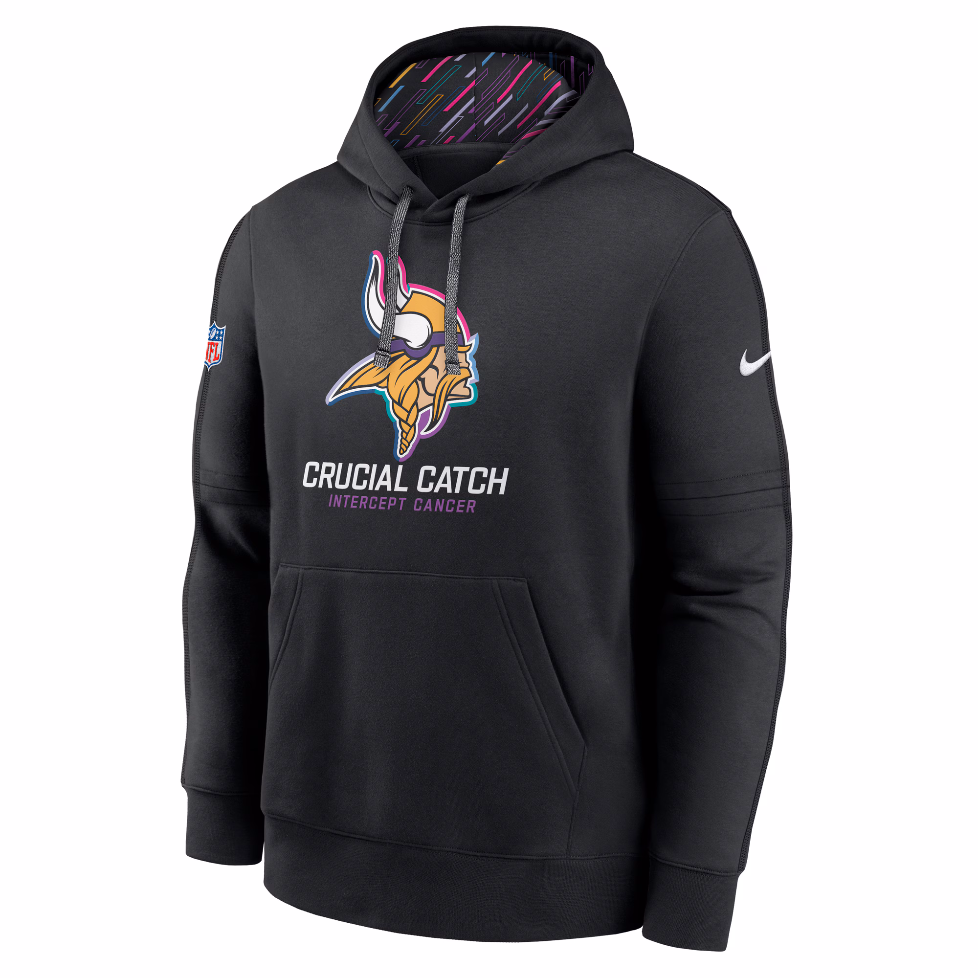 Minnesota Vikings 2024 NFL Crucial Catch Club Pullover Hoodie - Black