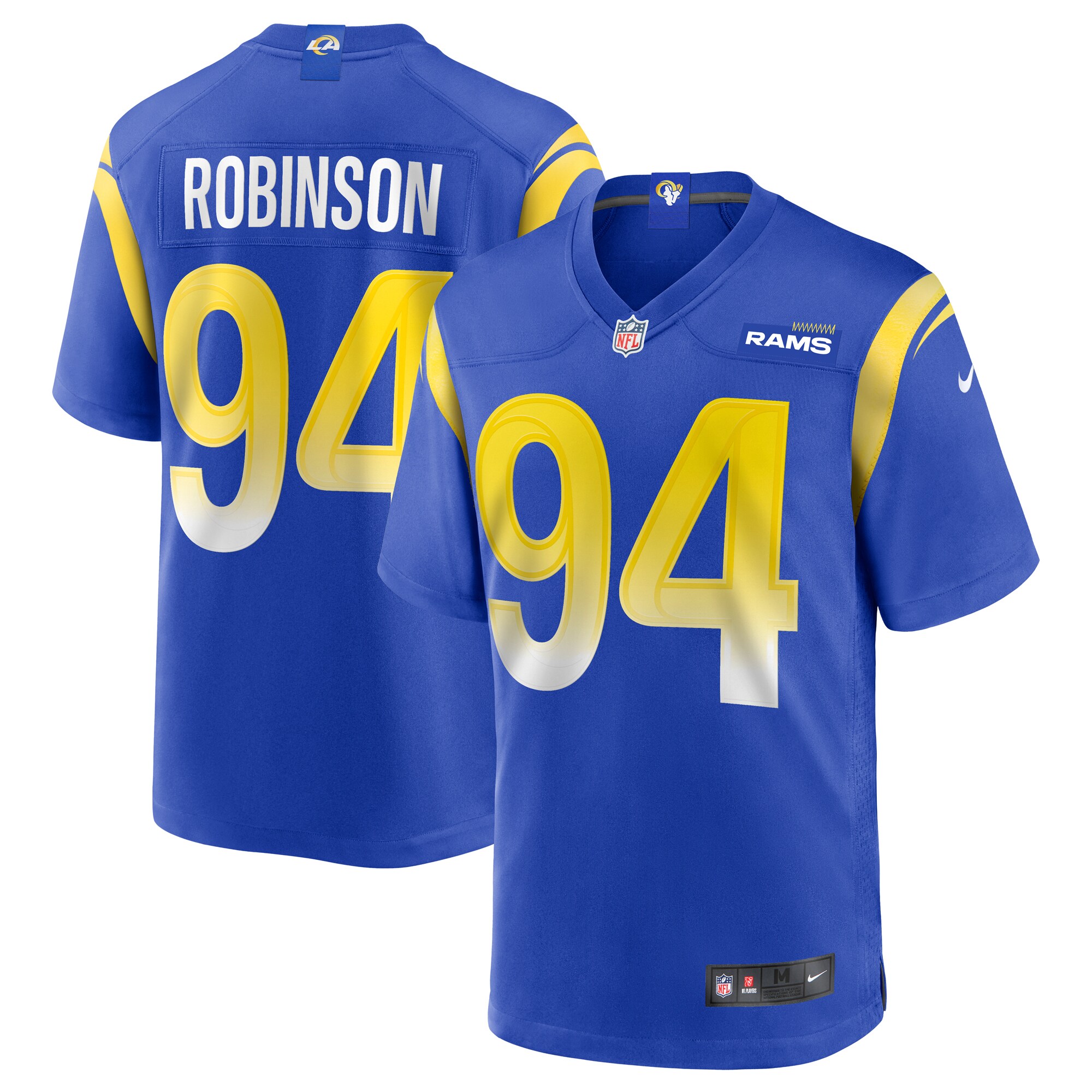 A'Shawn Robinson Los Angeles Rams  Game Jersey - Royal