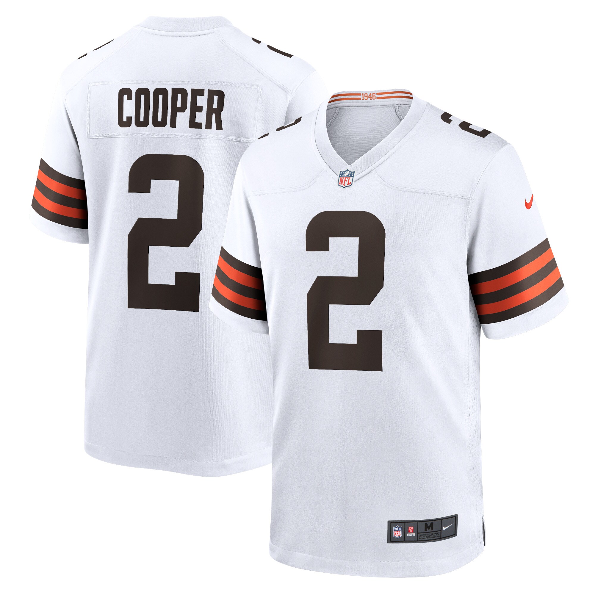 Amari Cooper Cleveland #2 Browns  Game Jersey - White