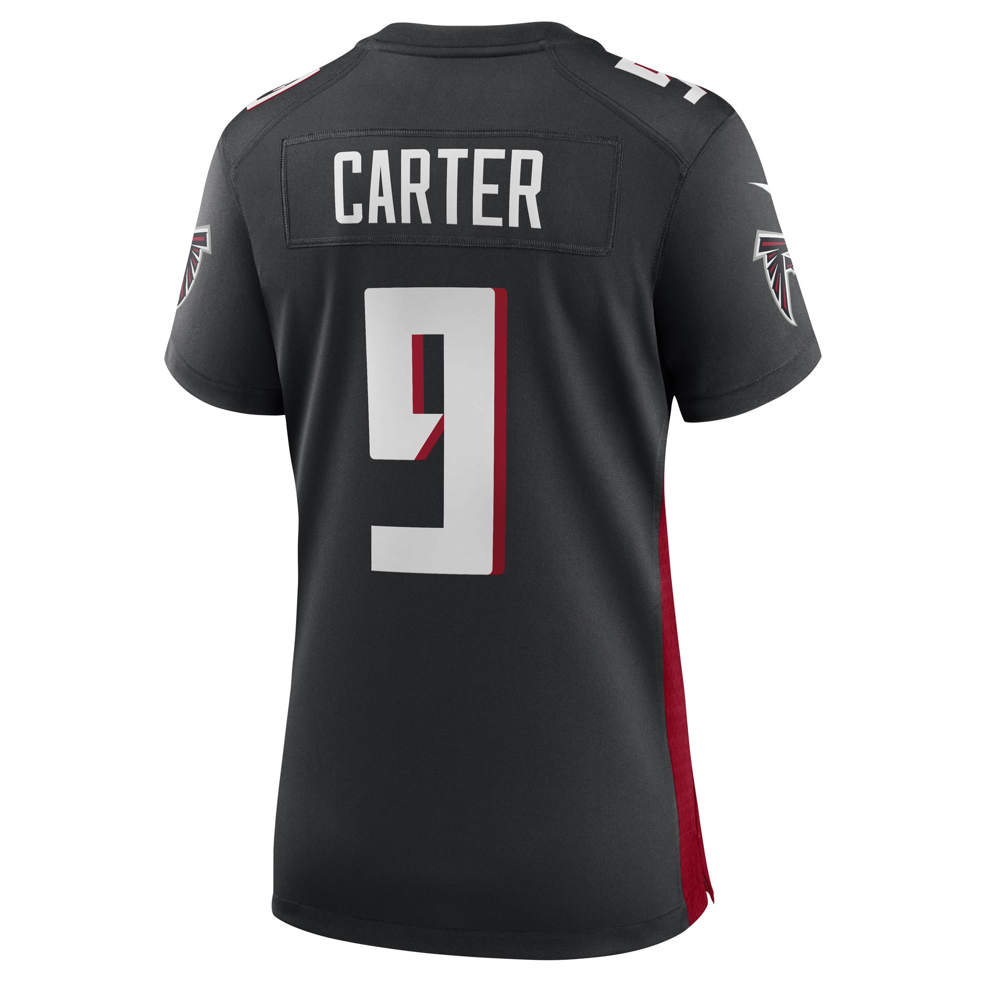 Lorenzo Carter Atlanta Falcons  Women's Game Player Jersey - Black