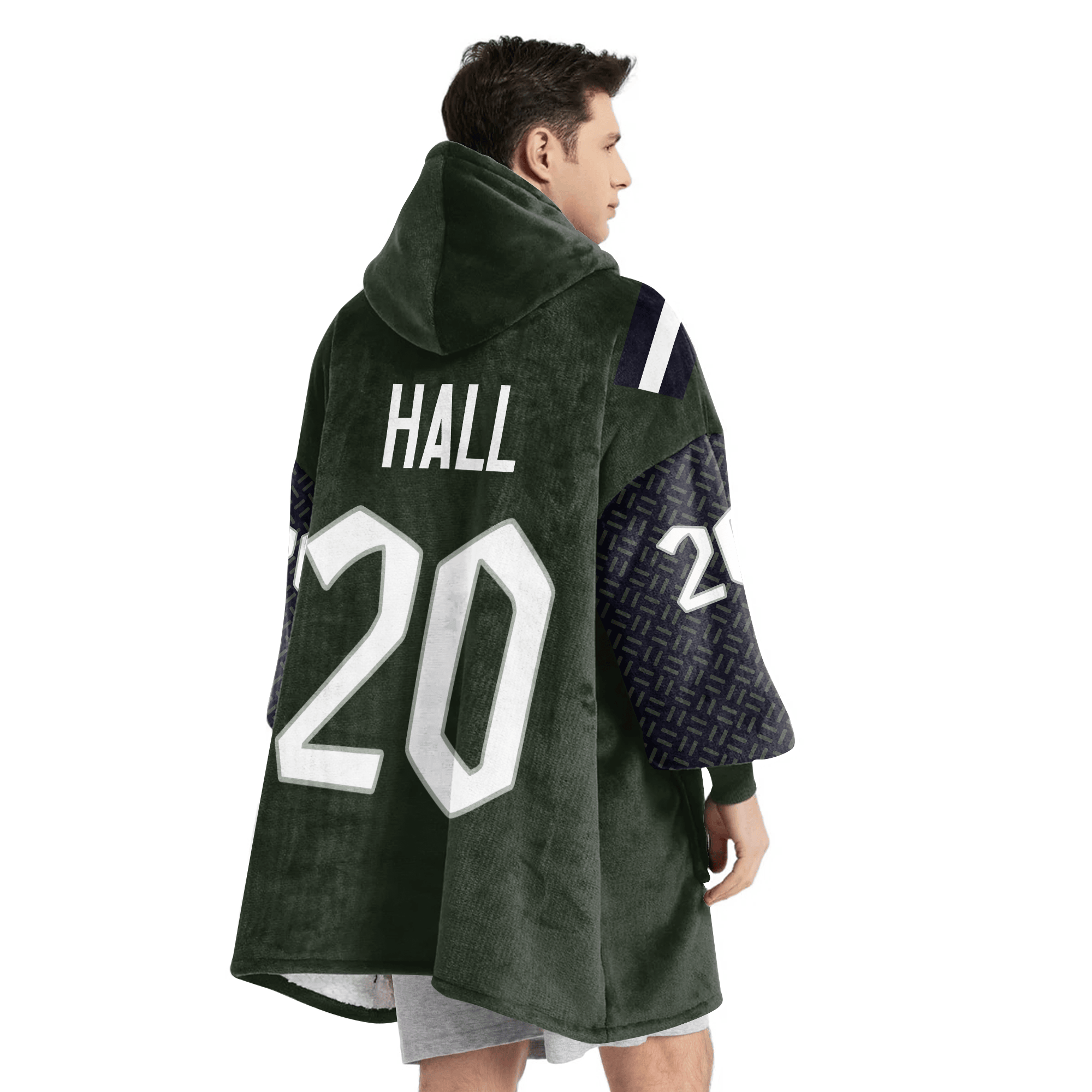 Adult B.H 20 New York J Football Unisex Blanket Hoodie