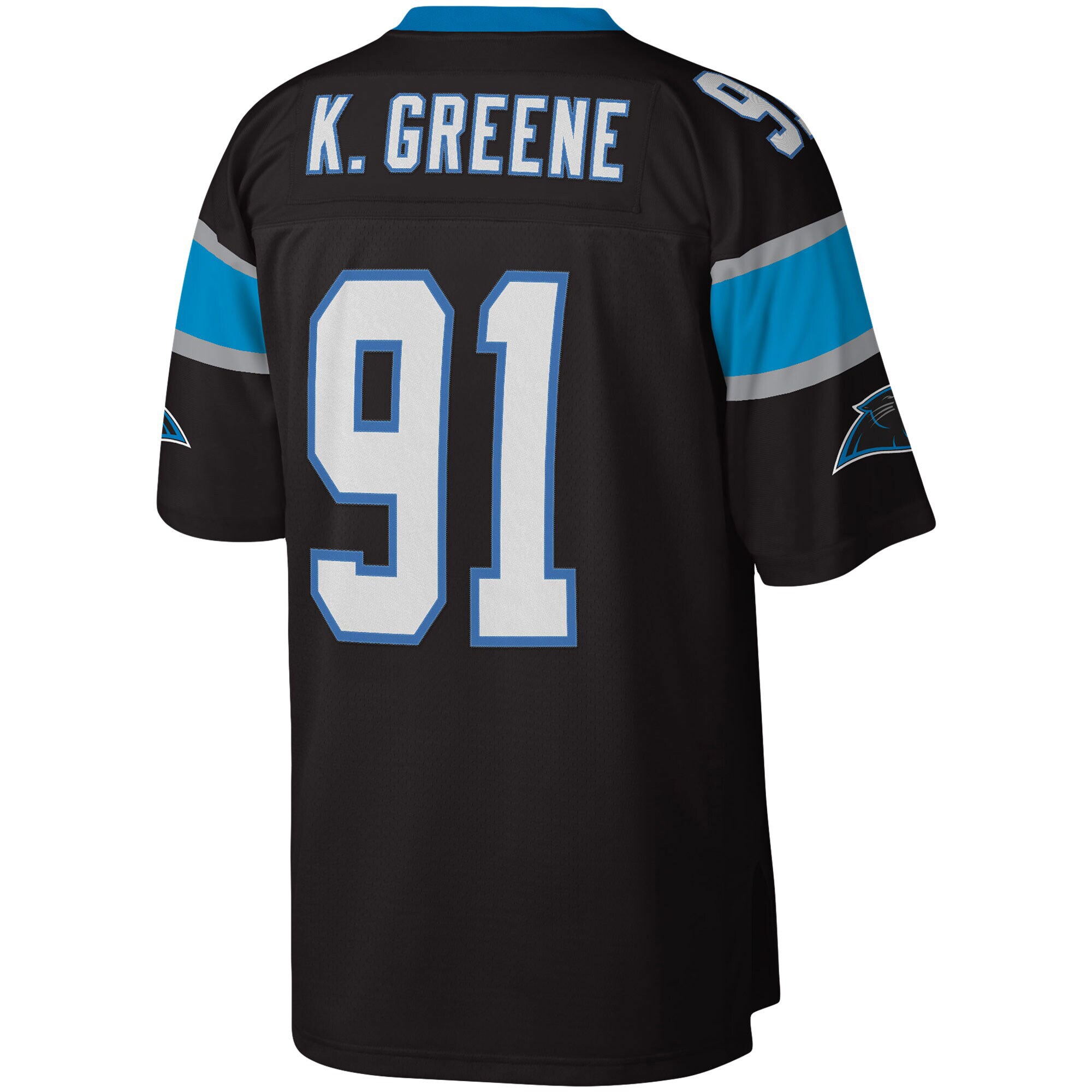 Kevin Greene Carolina Panthers  Big & Tall 1996 Retired Player Replica Jersey - Black