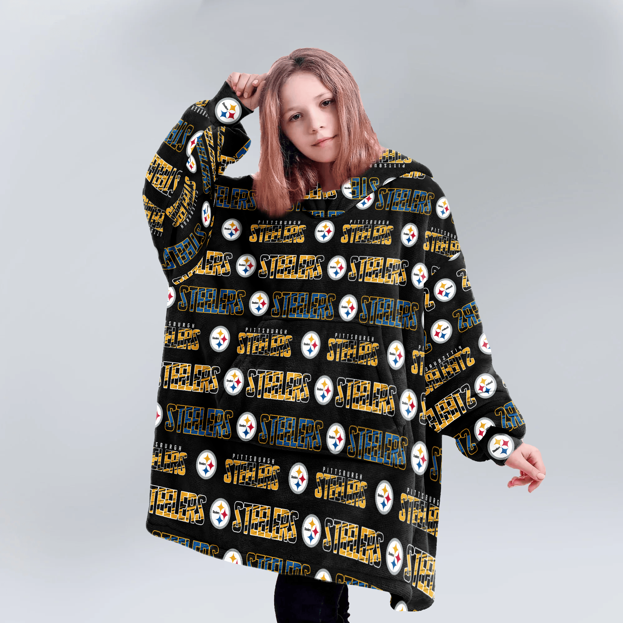 Pittsburgh Football Unisex Blanket Hoodie