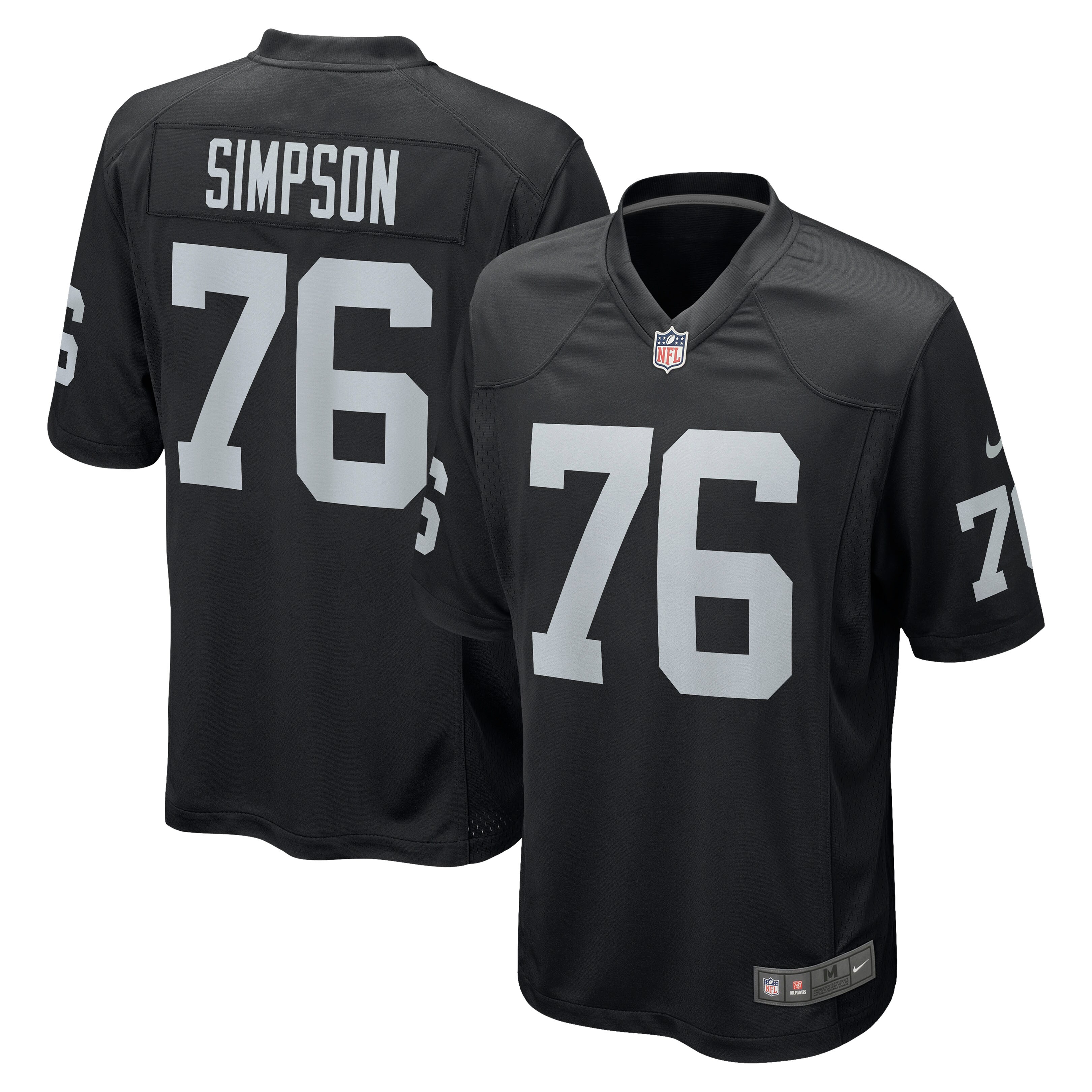 John Simpson Las Vegas Raiders  Game Jersey - Black