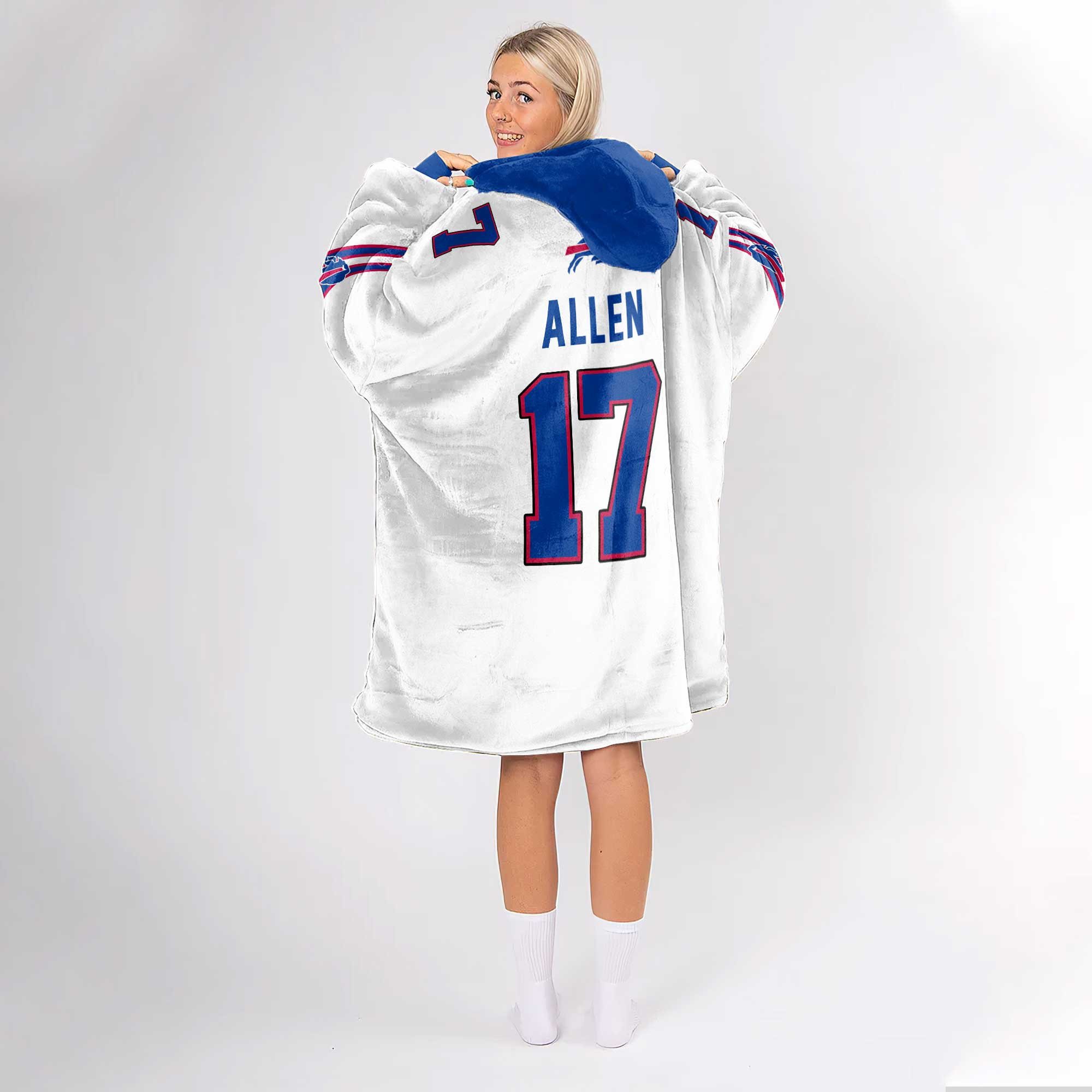 Mafia J.A 17 Buffalo Football Unisex Blanket Hoodie