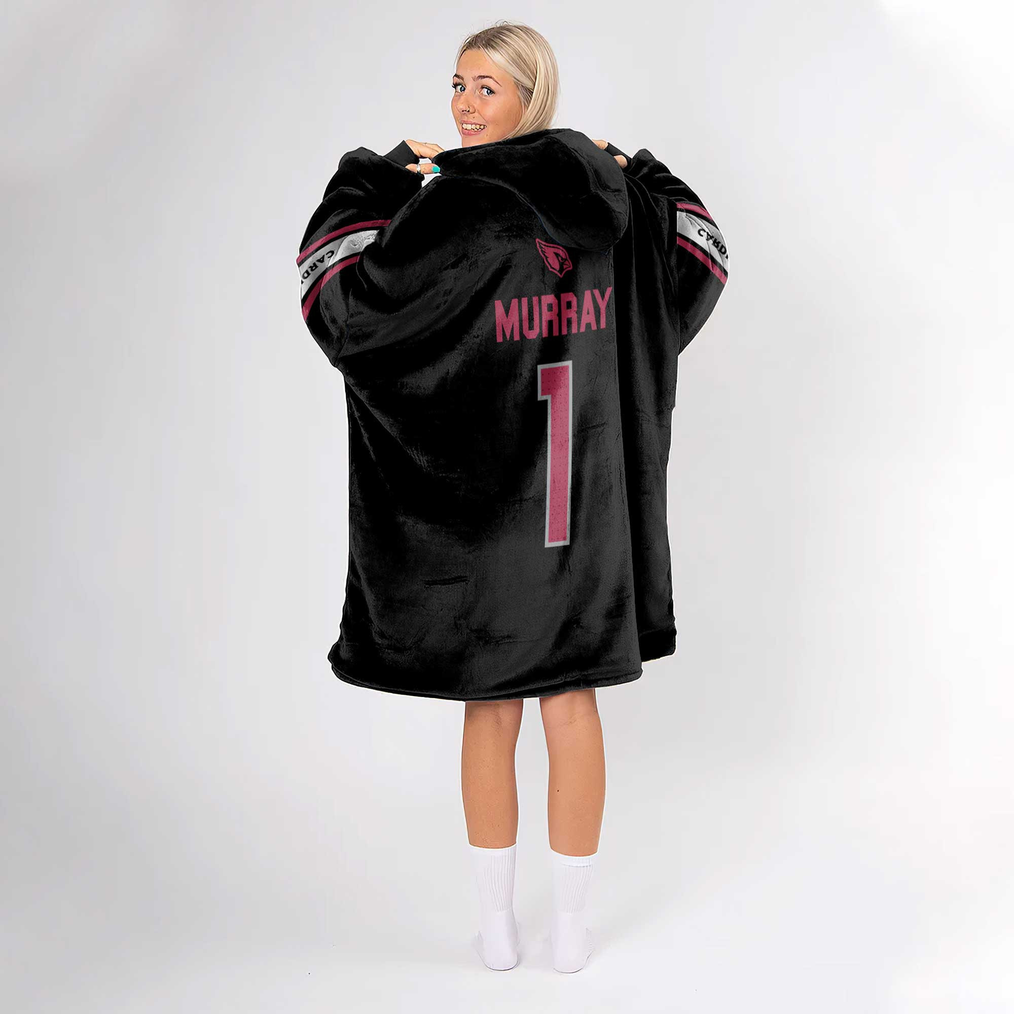 Adult 1 Arizona Cardinals Football Unisex Blanket Hoodie