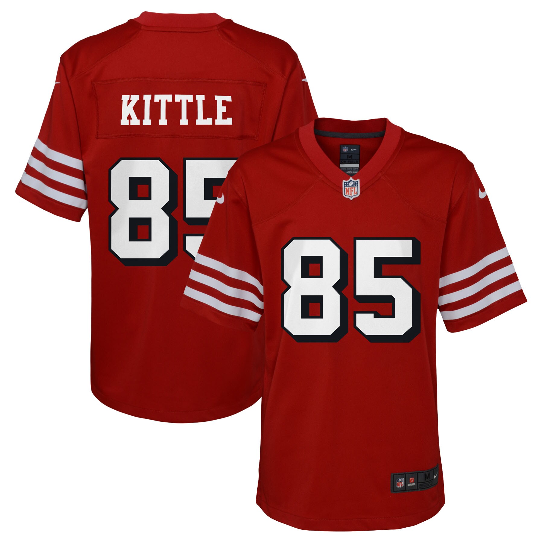 George Kittle San Francisco 49ers  Youth Alternate Game Jersey - Scarlet