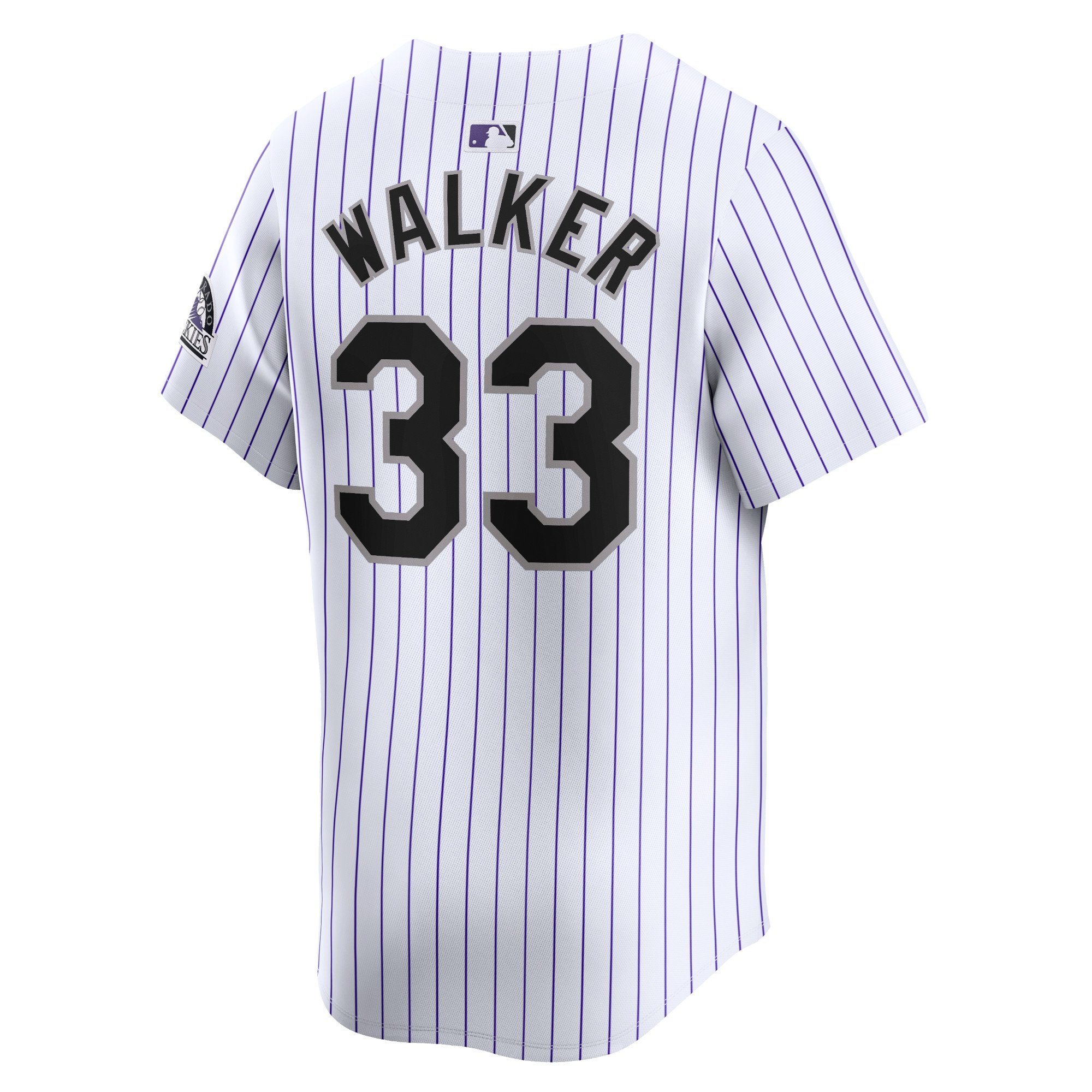 Men's Colorado Rockies Larry Walker  White Home Limited Player Jersey