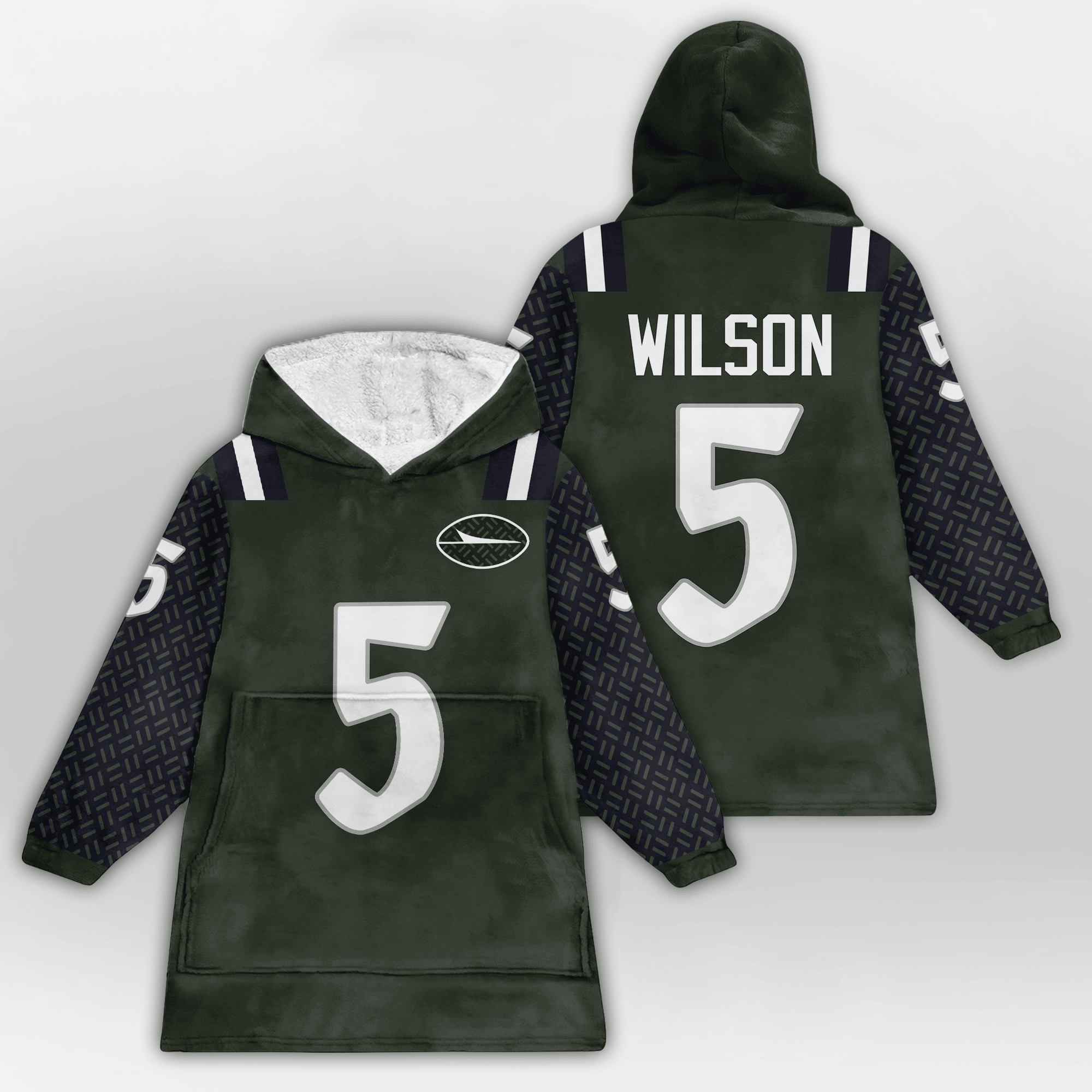 Kid G.W 5 New York J Football Unisex Blanket Hoodie