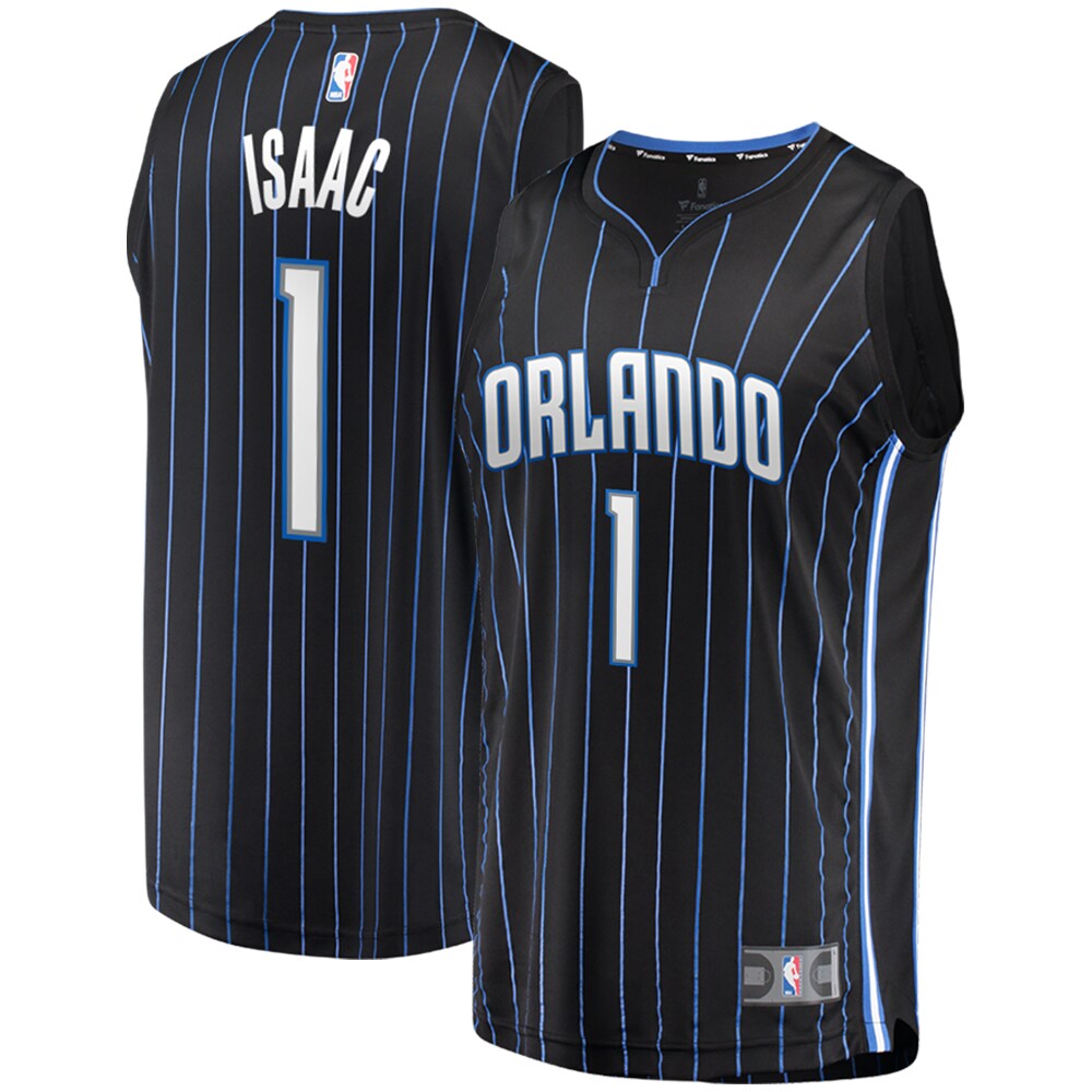 Jonathan Isaac Orlando Magic  2019 Fast Break Replica Player Jersey Black - Icon Edition