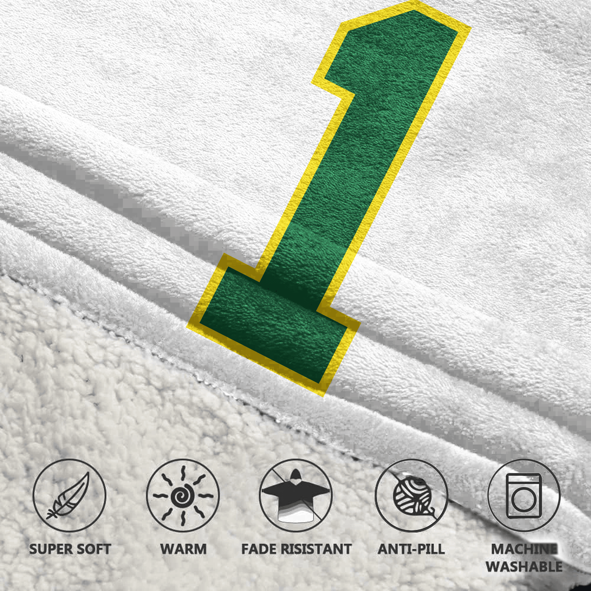 Adult #1 Oregon Football Unisex Blanket Hoodie