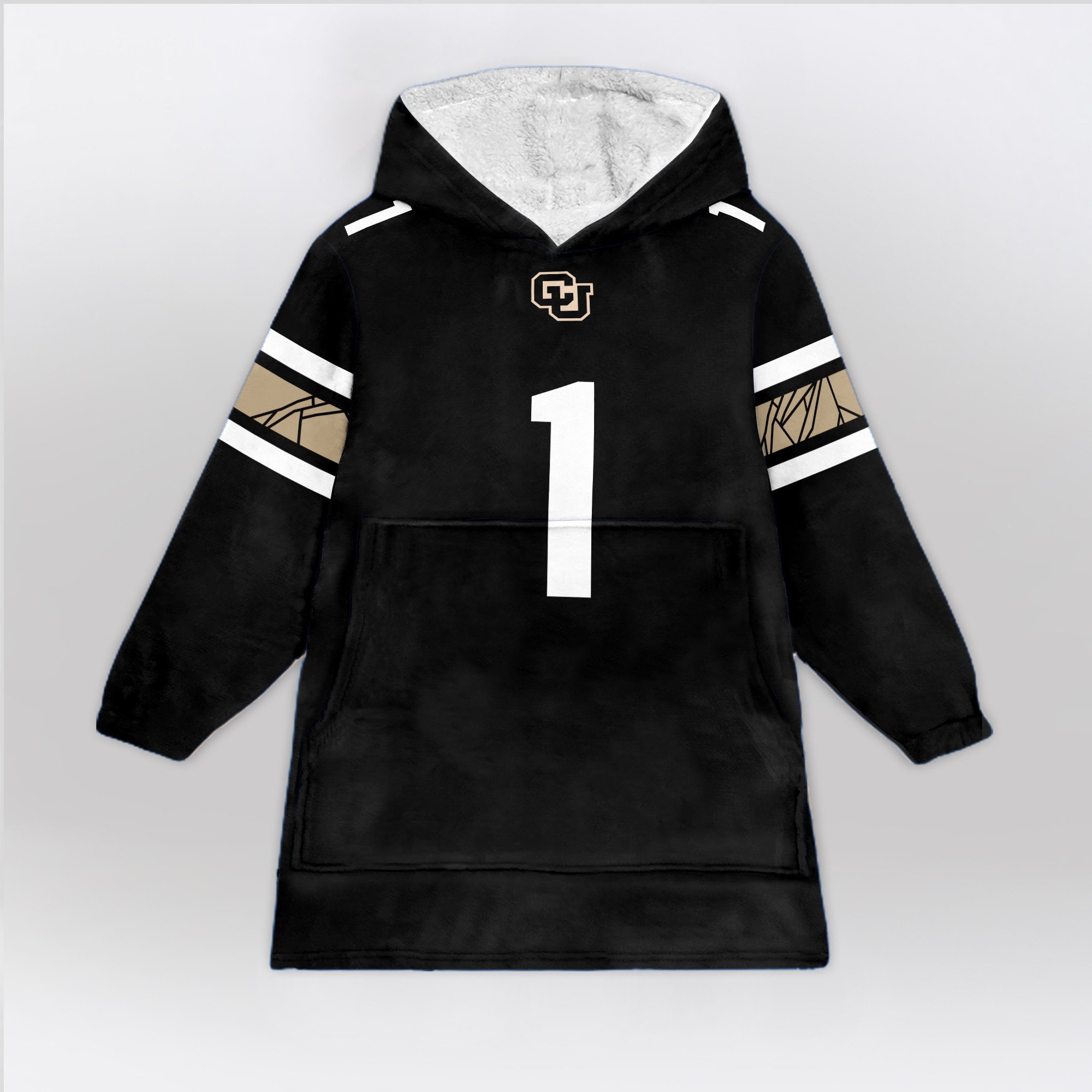 Adult #1 Colorado Football Unisex Blanket Hoodie
