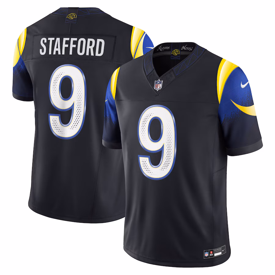 Matthew Stafford #9 Los Angeles Rams 2025 Rivalries Collection Limited Jersey - Midnight Blue