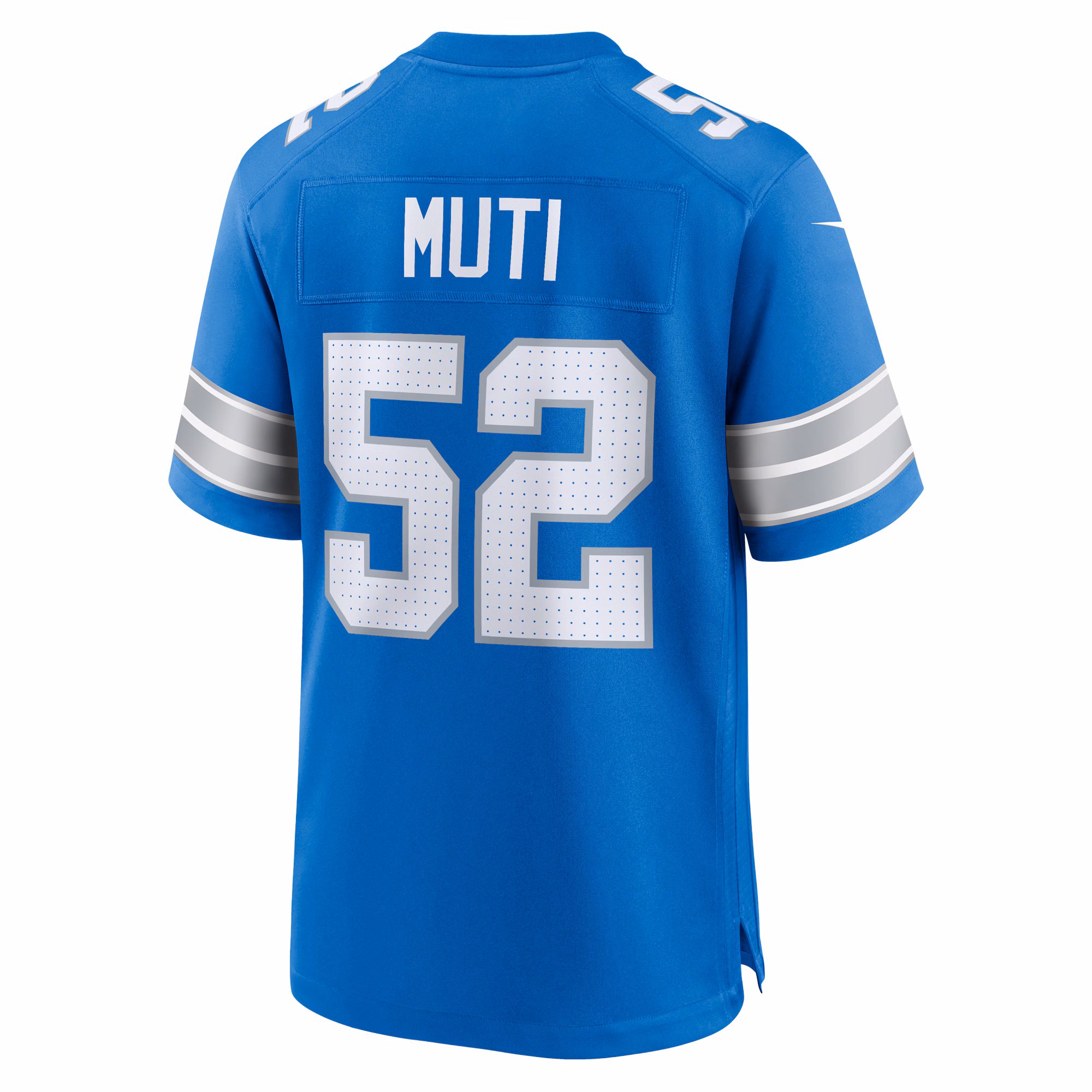 Netane Muti Detroit Lions Game Jersey -  Blue