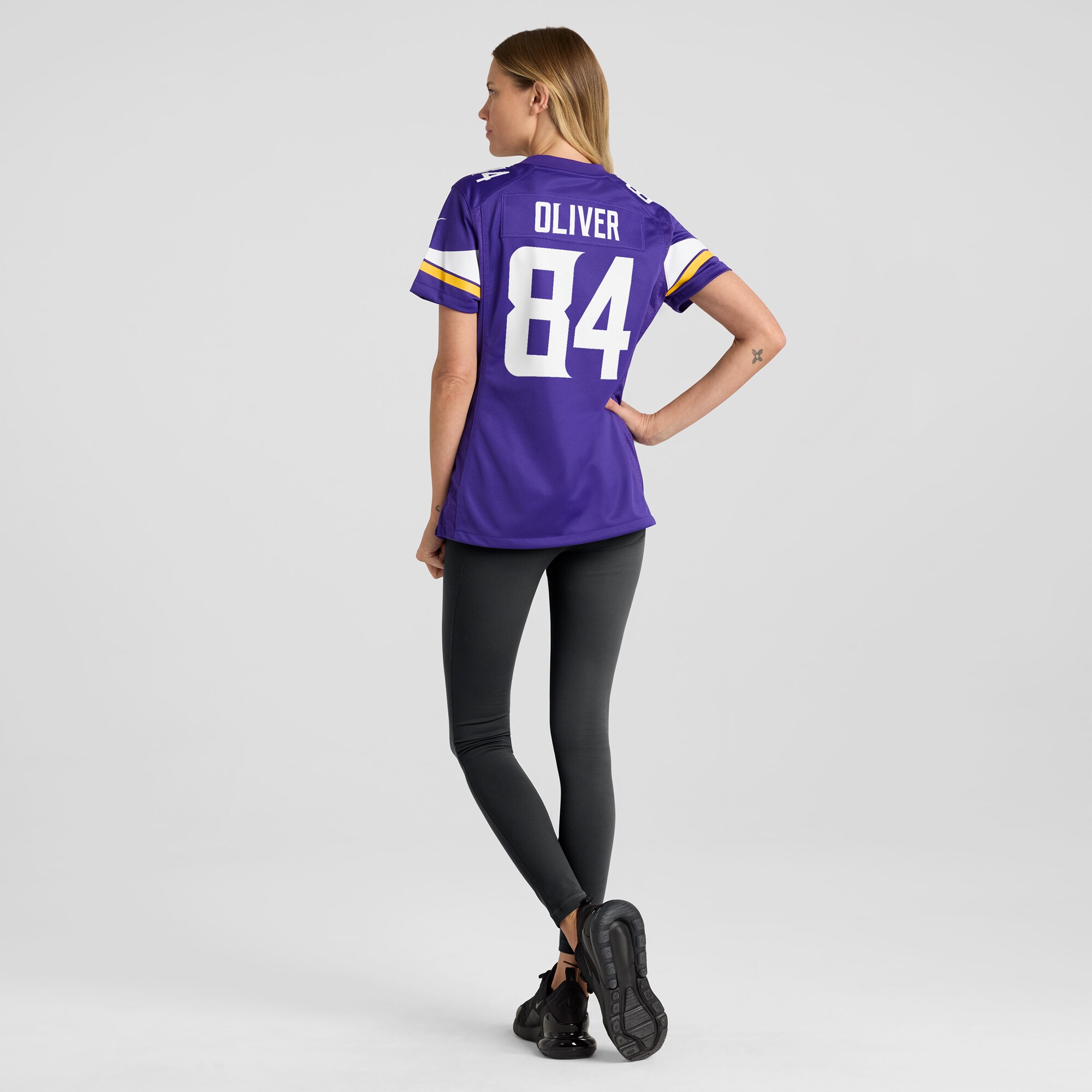 Josh Oliver Minnesota Vikings Women's Game Player Jersey - Purple