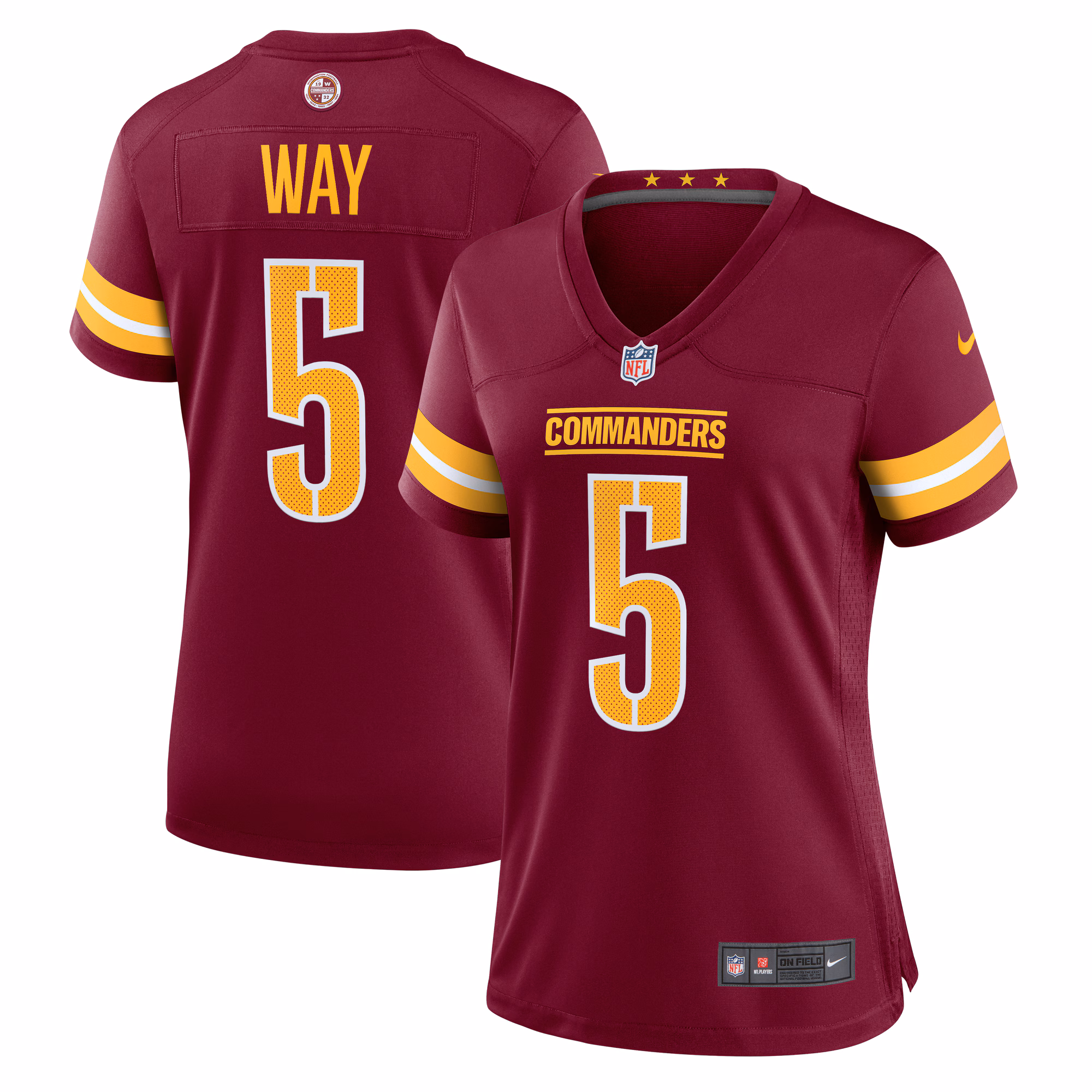 Tress Way Washington Commanders Women's  Game Jersey -  Burgundy