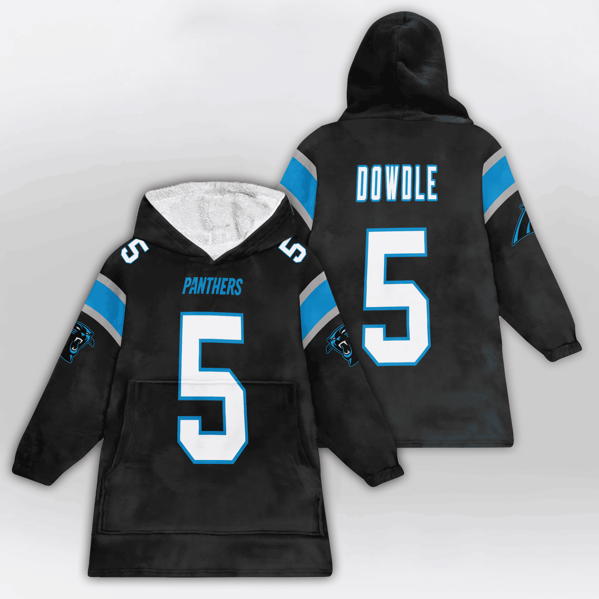 Kid 5 Carolina Football Unisex Blanket Hoodie