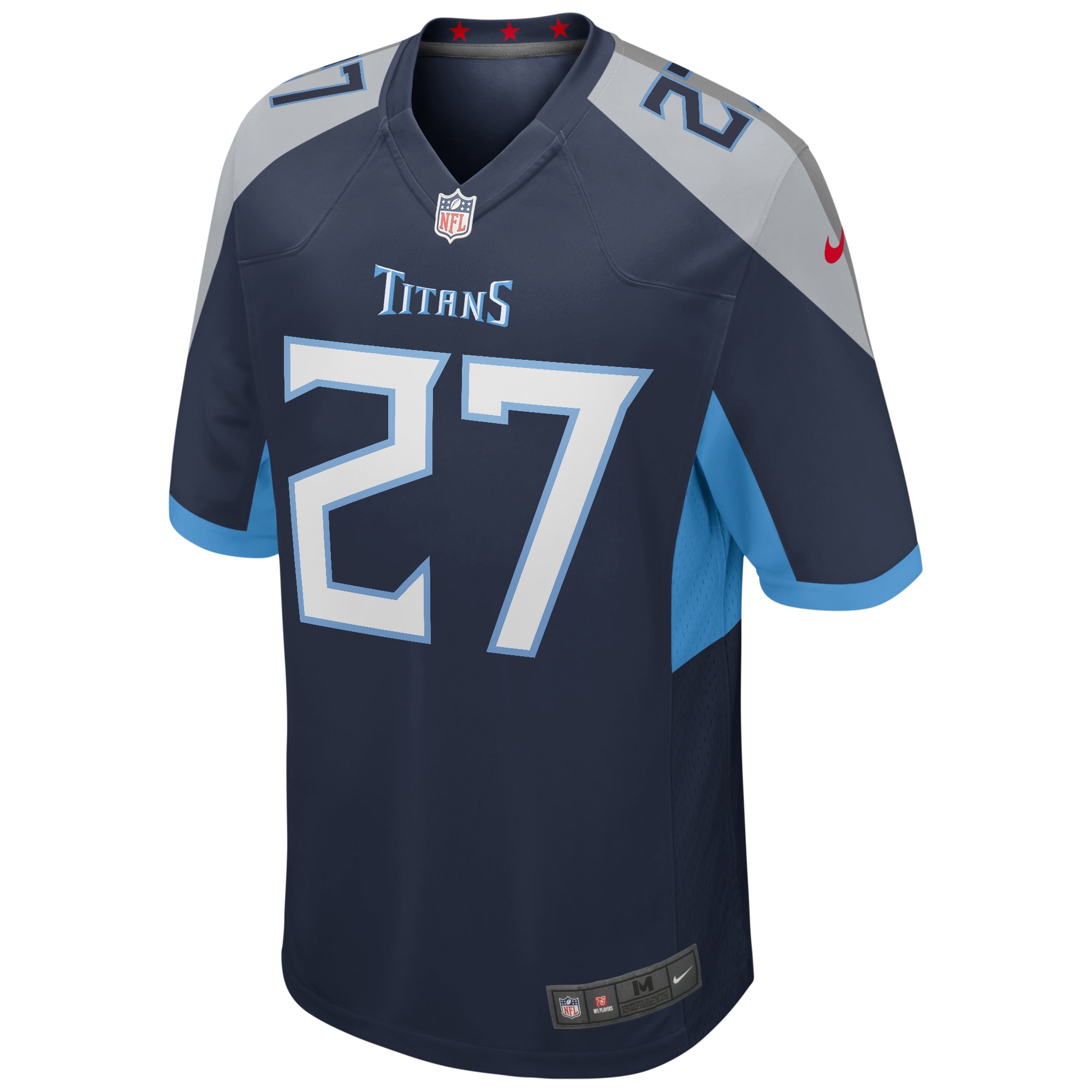 Eddie George Tennessee Titans Oilers Throwback Retired Player Game Jersey - Light Blue