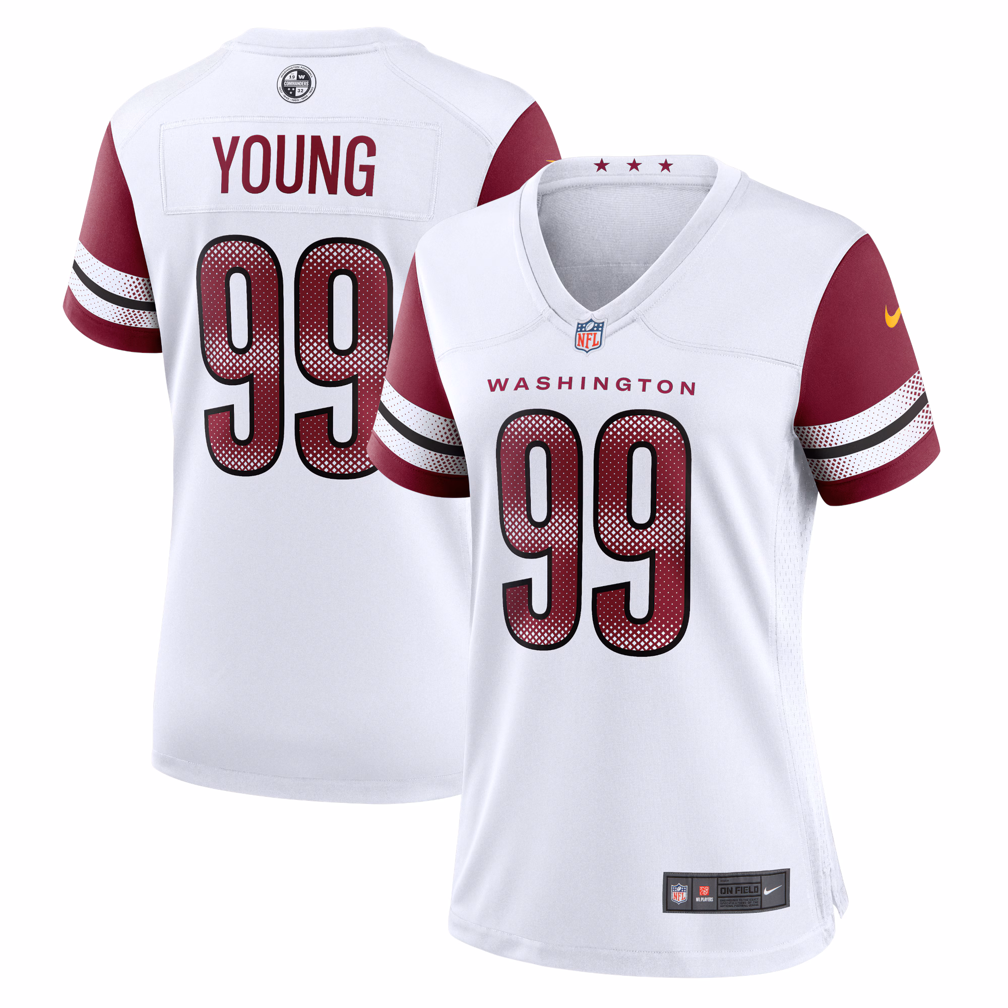 Chase Young Washington Commanders Women's Player Jersey - Burgundy