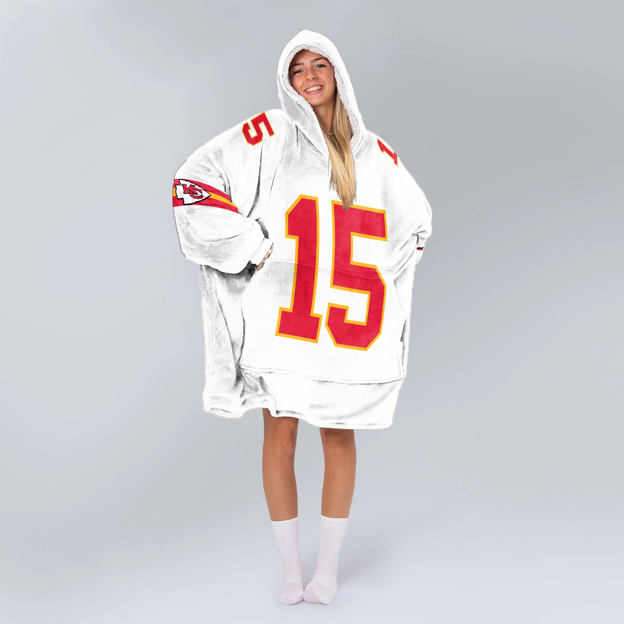 Adult PM 15 Kansas City Football Unisex Blanket Hoodie