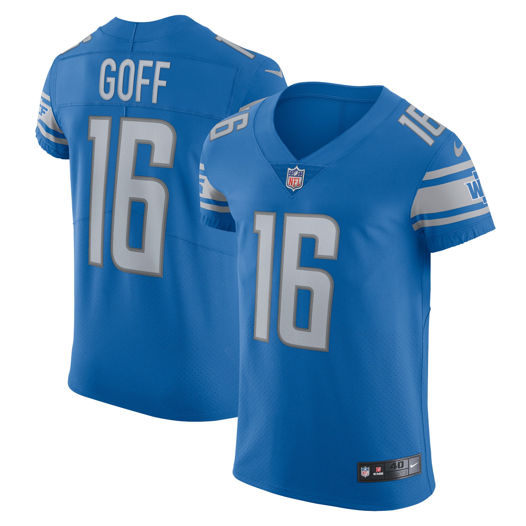Jared Goff Detroit Lions  Vapor Elite Player Jersey - Blue