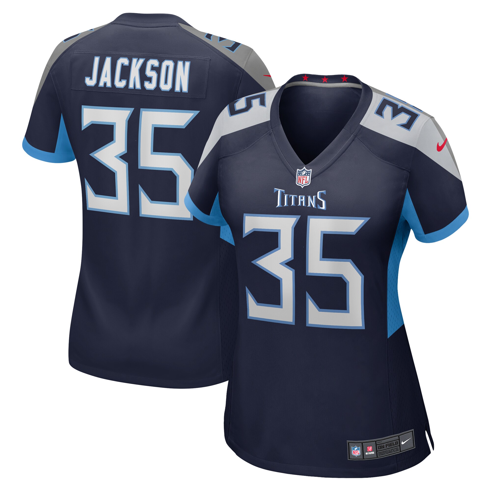 Chris Jackson Tennessee Titans  Women's Game Jersey - Navy