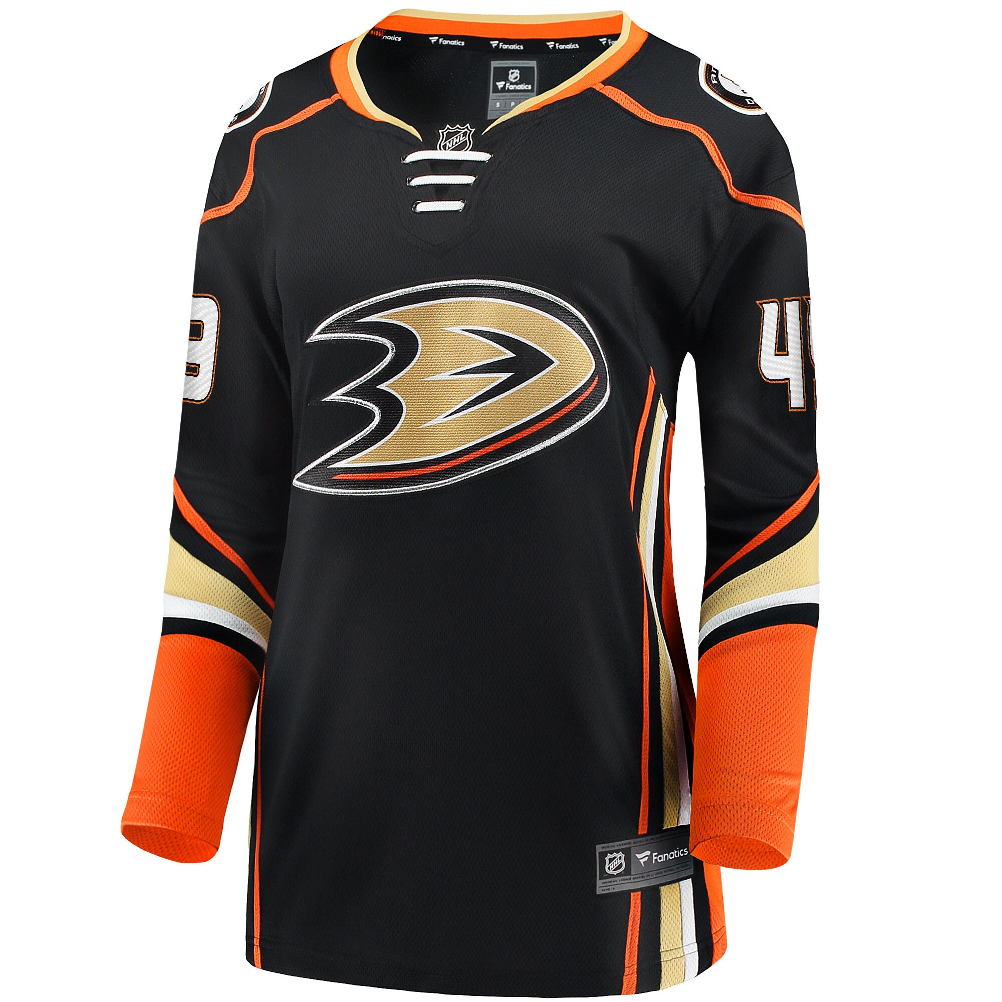 Max Jones Anaheim Ducks Women's Home Breakaway Player Jersey - Black