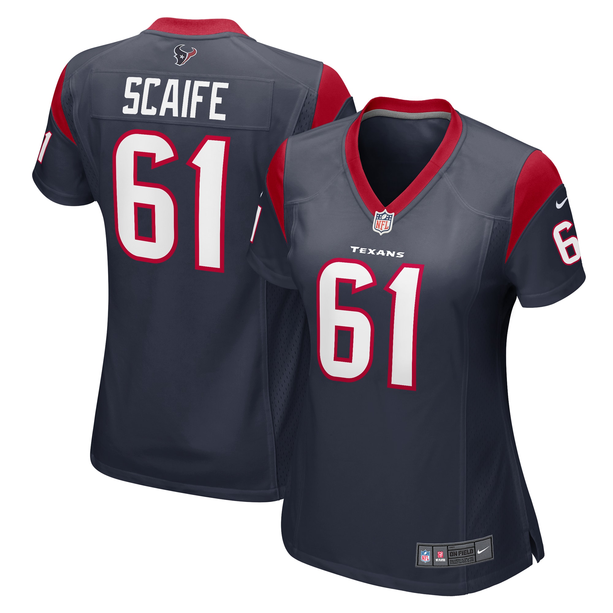 DJ Scaife Jr Houston Texans Women's Team Game Jersey -  Navy