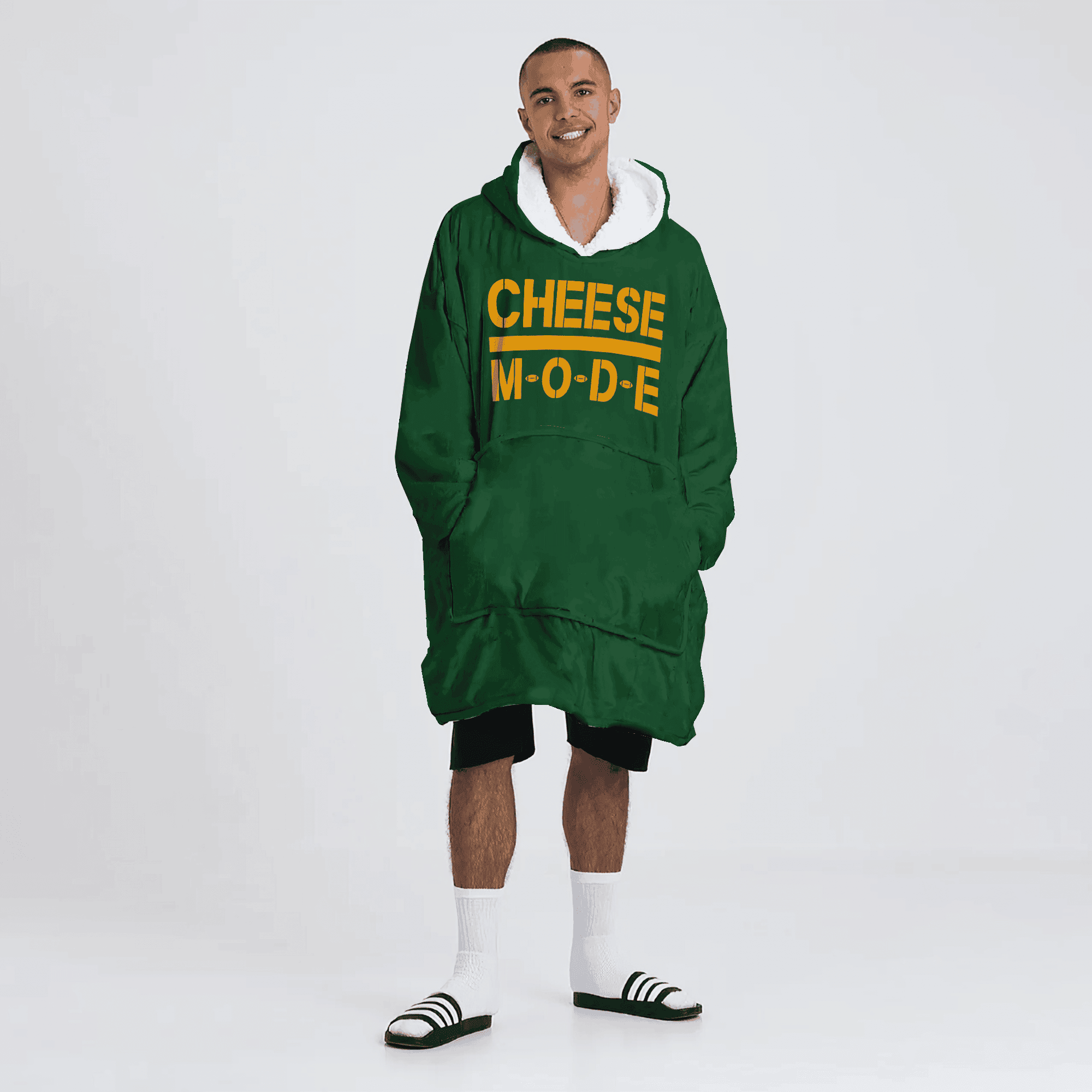 Cheese Mode Green Bay Blanket Hoodie