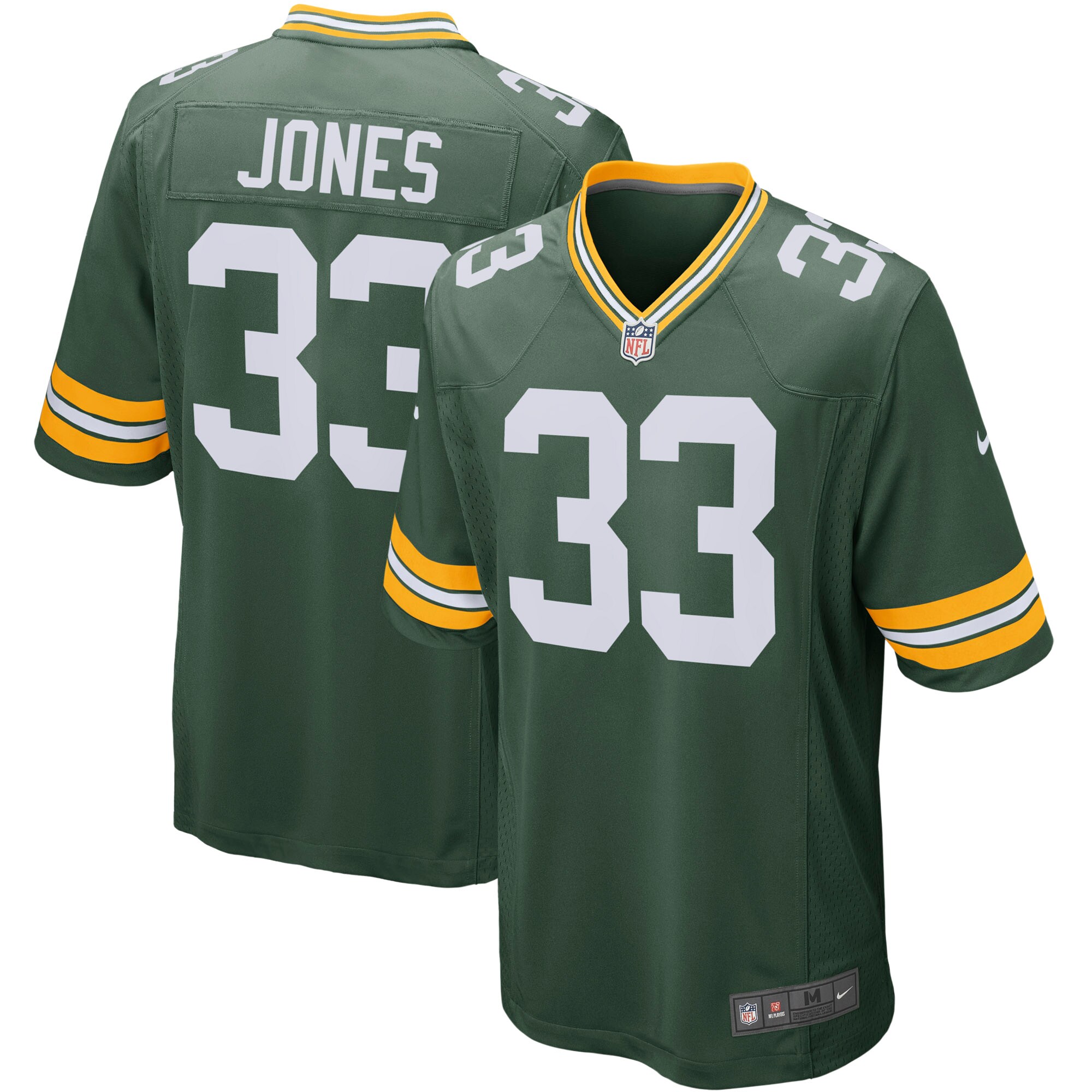 Aaron Jones Green Bay Packers  Player Game Jersey - Green