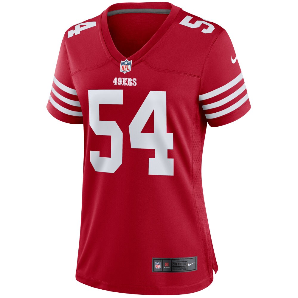 Fred Warner San Francisco 49ers  Women's Player Game Jersey - Scarlet