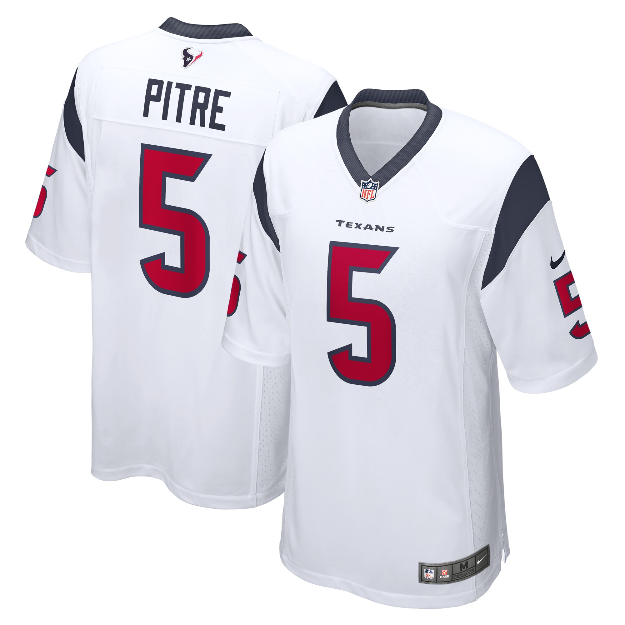 Jalen Pitre Houston Texans  Game Player Jersey - White