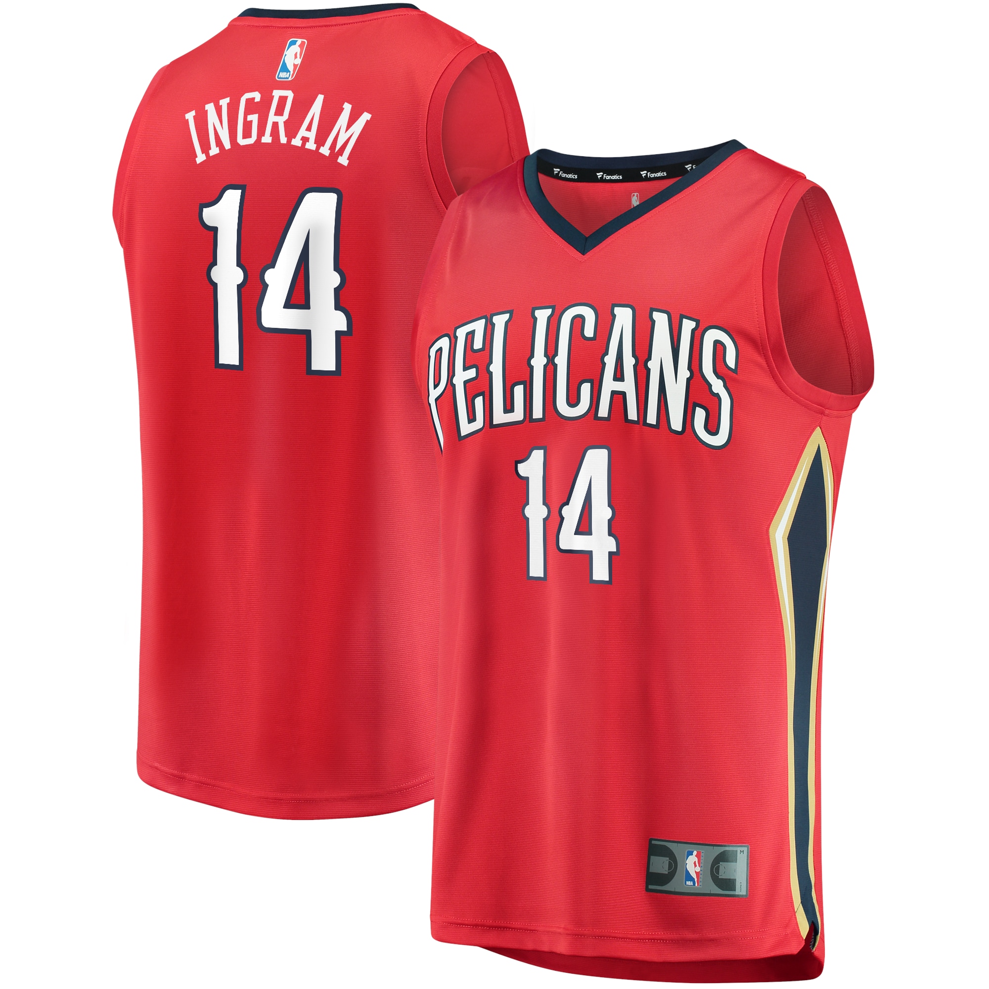 Brandon Ingram New Orleans Pelicans  Youth 2021/22 Fast Break Replica Player Jersey Red - Statement Edition