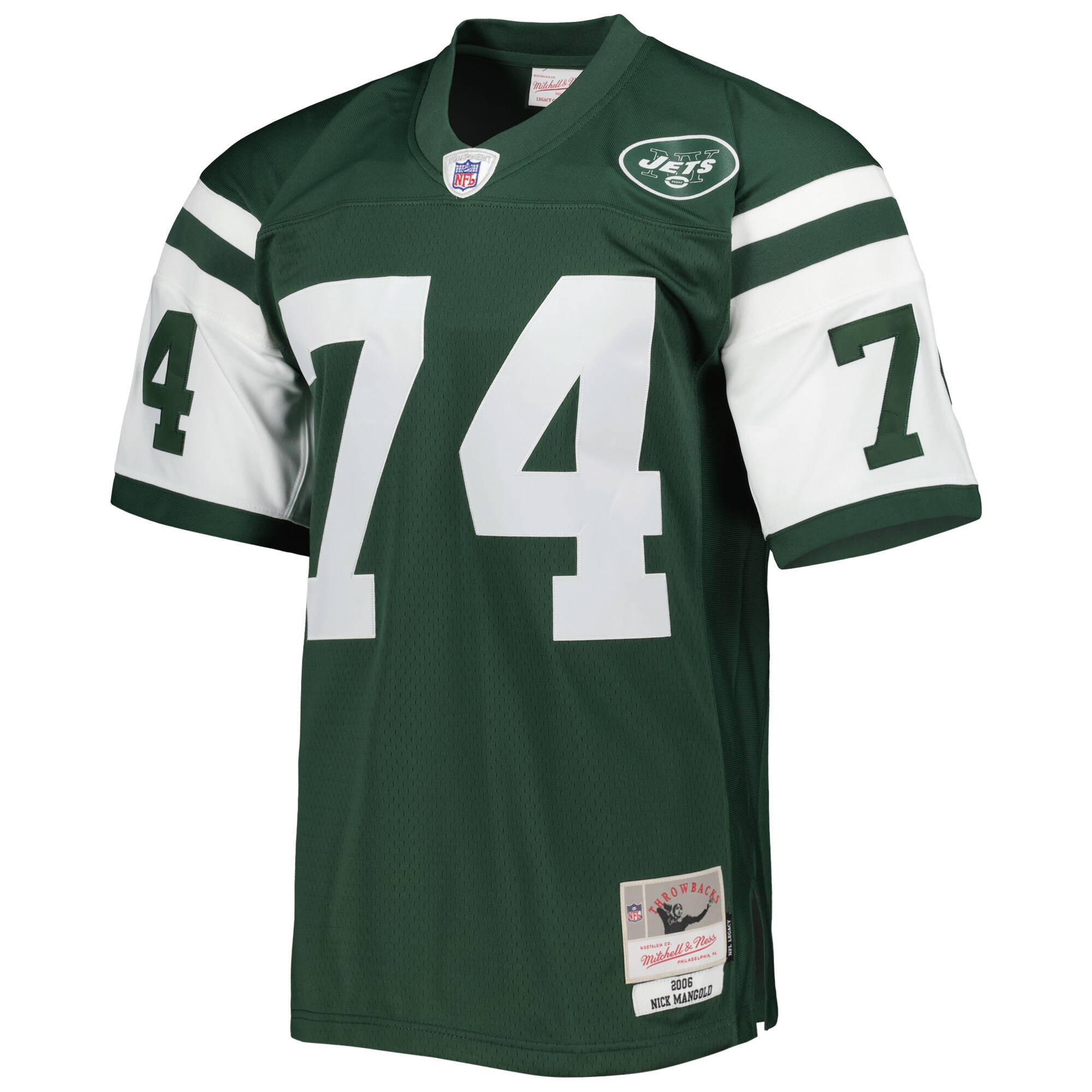Nick Mangold New York Jets  2006 Legacy Replica Jersey - Green