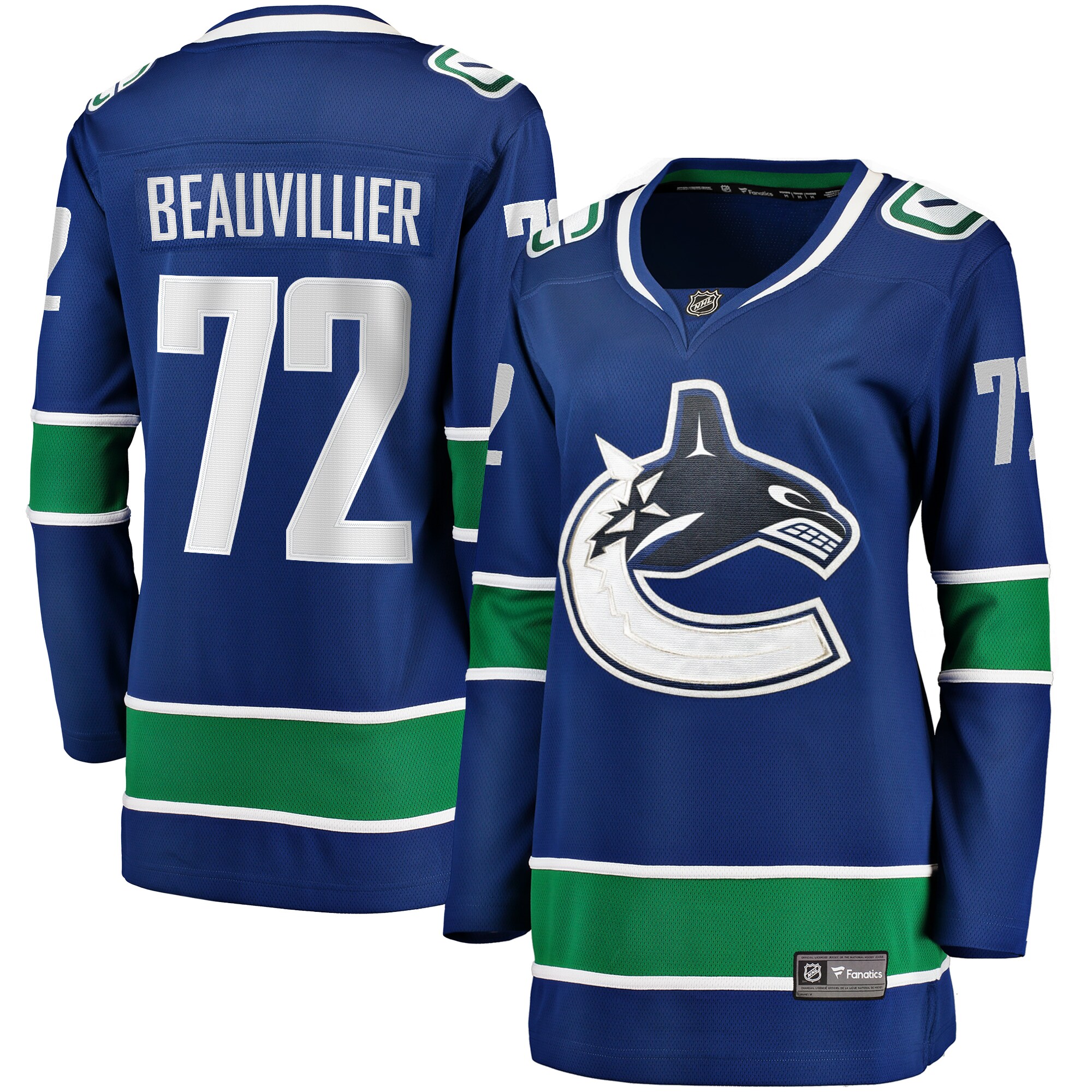 Anthony Beauvillier Vancouver Canucks Women's Home Breakaway Jersey - Blue