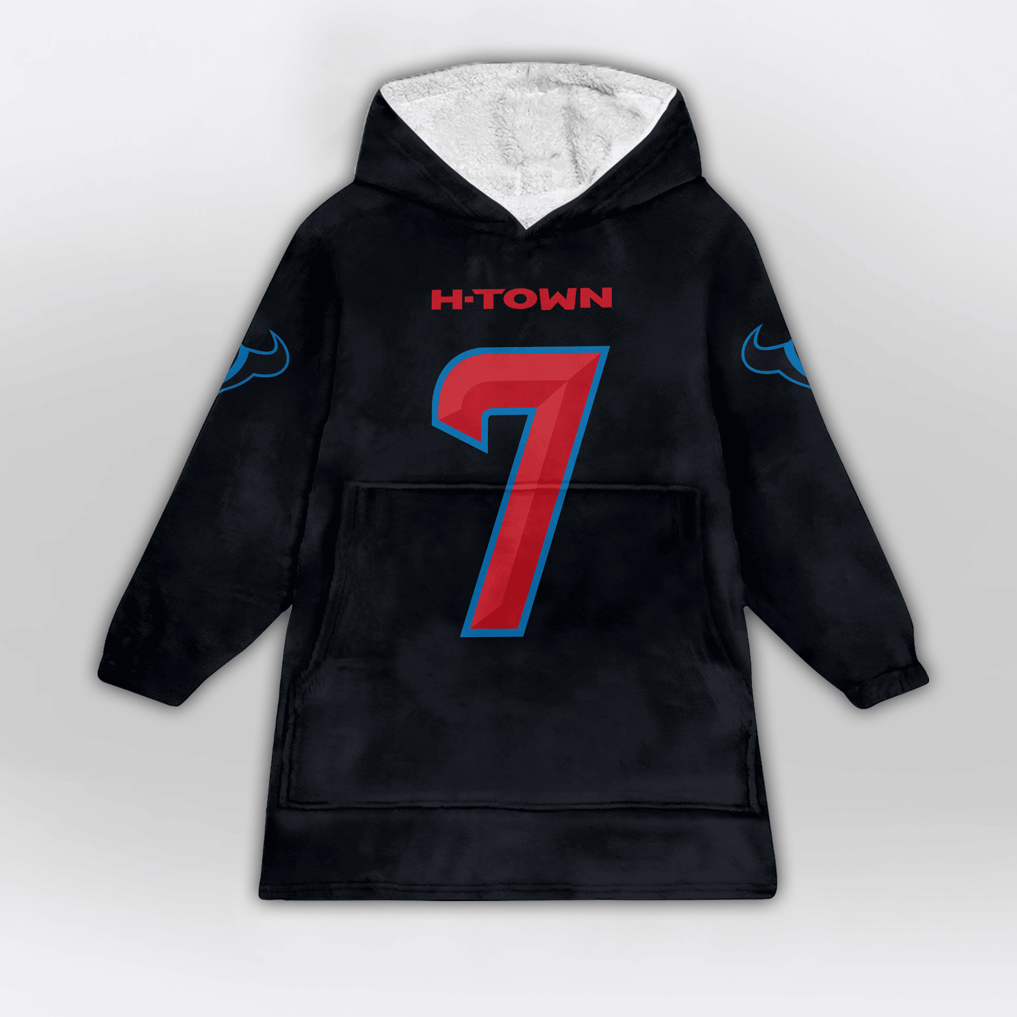Kid C.J.S 7 Houston Football Unisex Blanket Hoodie