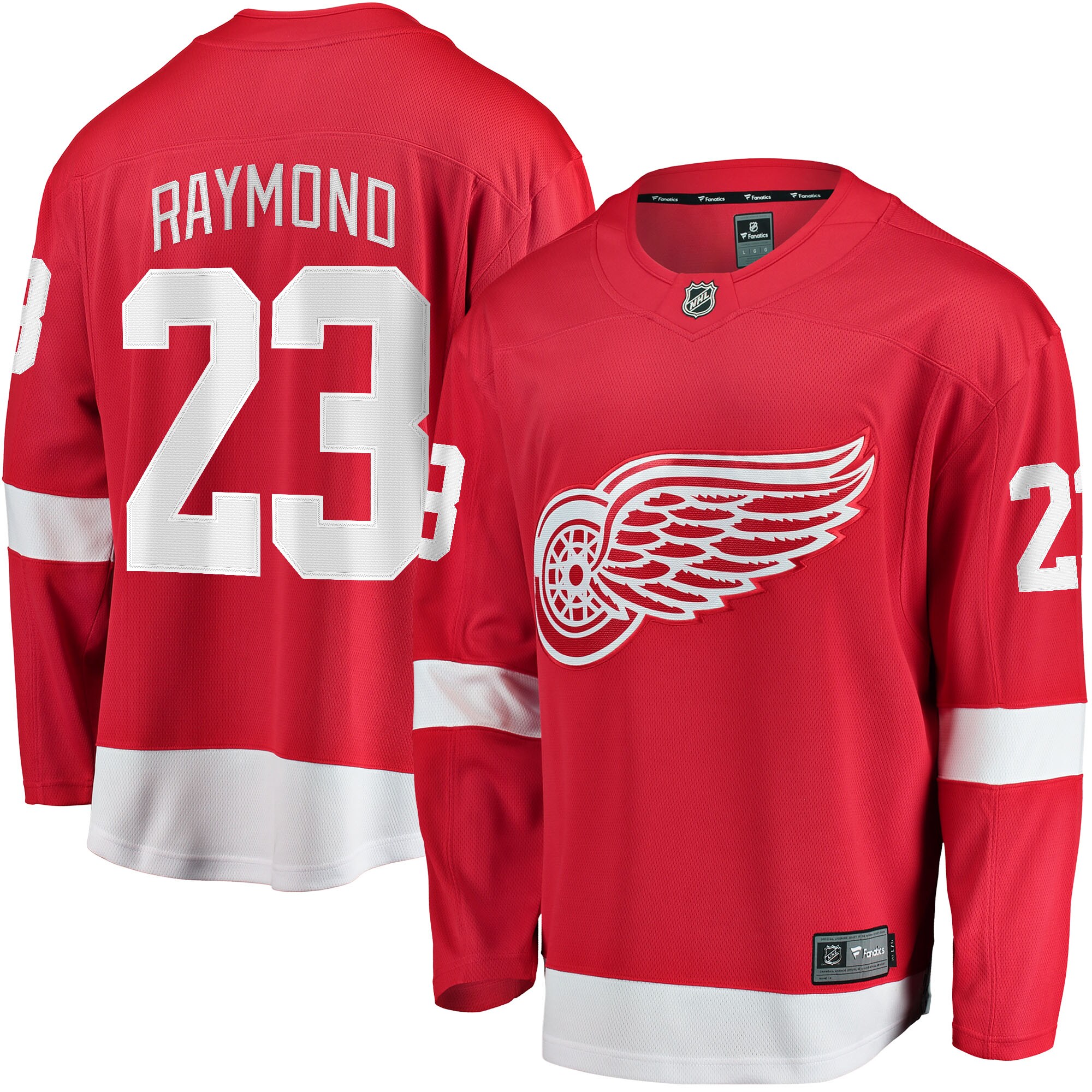 Lucas Raymond Detroit Red Wings Home Breakaway Player Jersey - Red