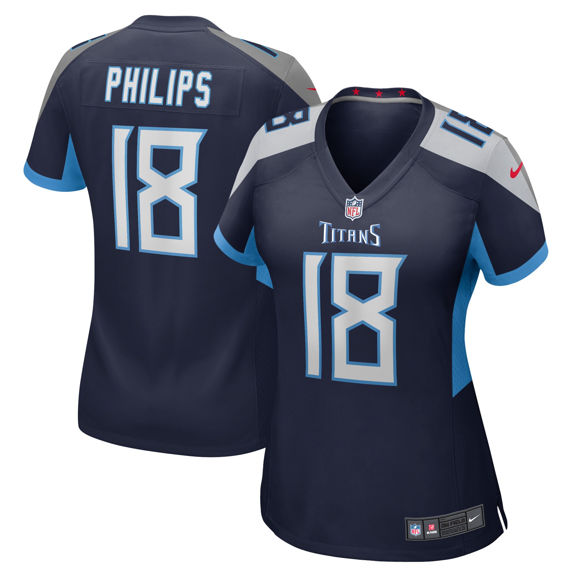 Kyle Philips Tennessee Titans  Women's Game Player Jersey - Navy