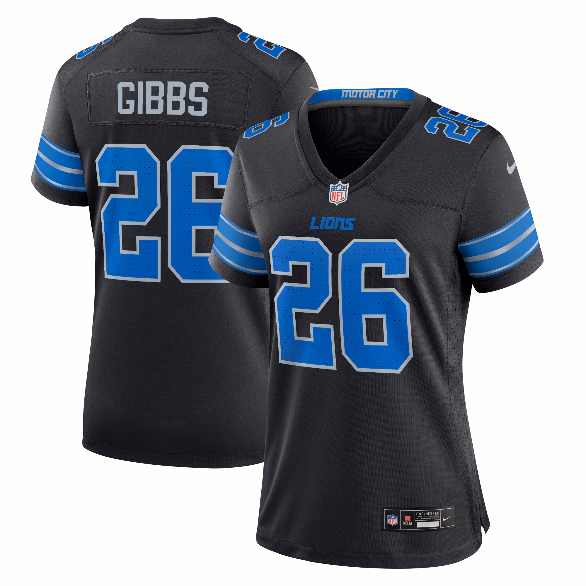 Jahmyr Gibbs Detroit Lions Women's Game Jersey - Blue