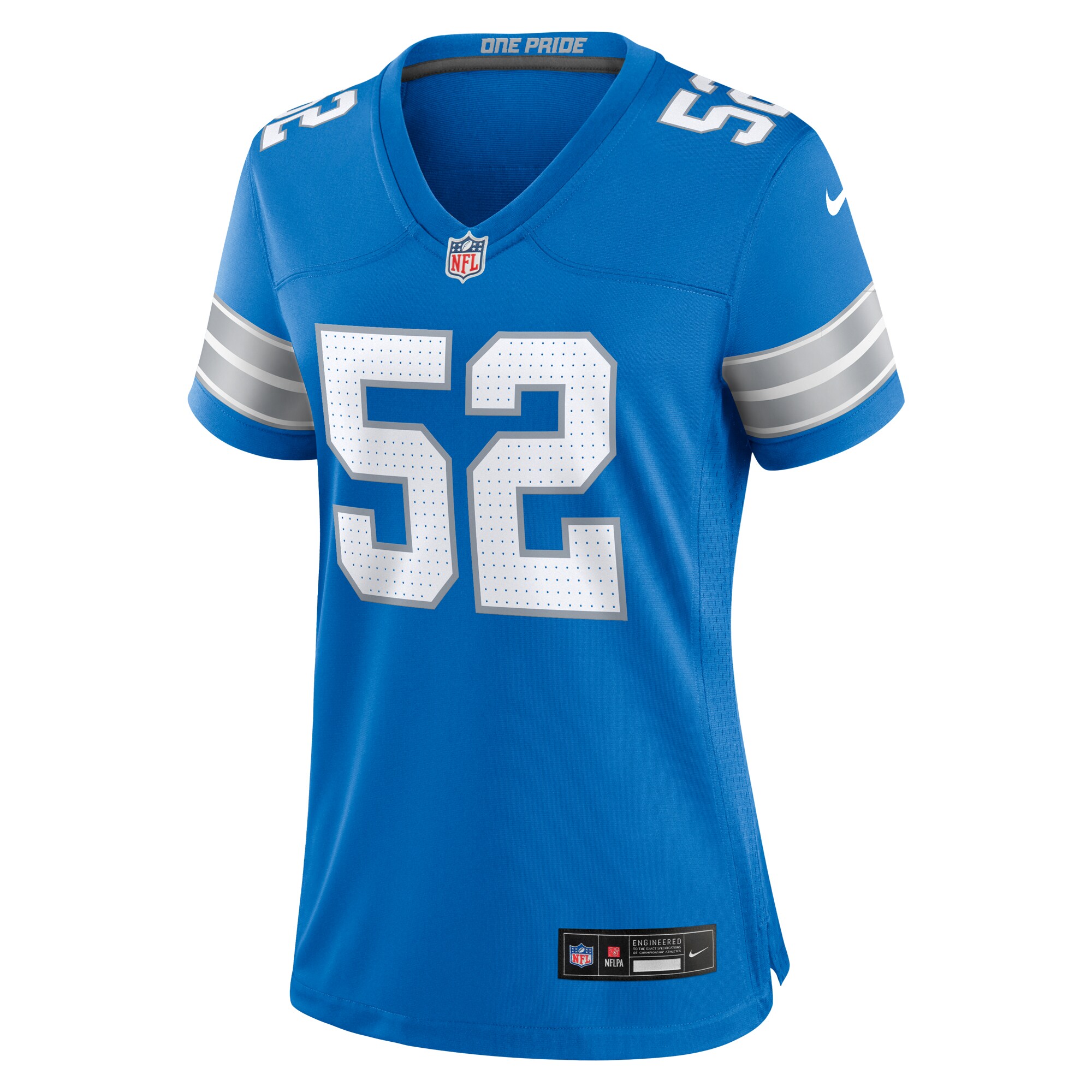 Netane Muti Detroit Lions Women's Game Jersey -  Blue